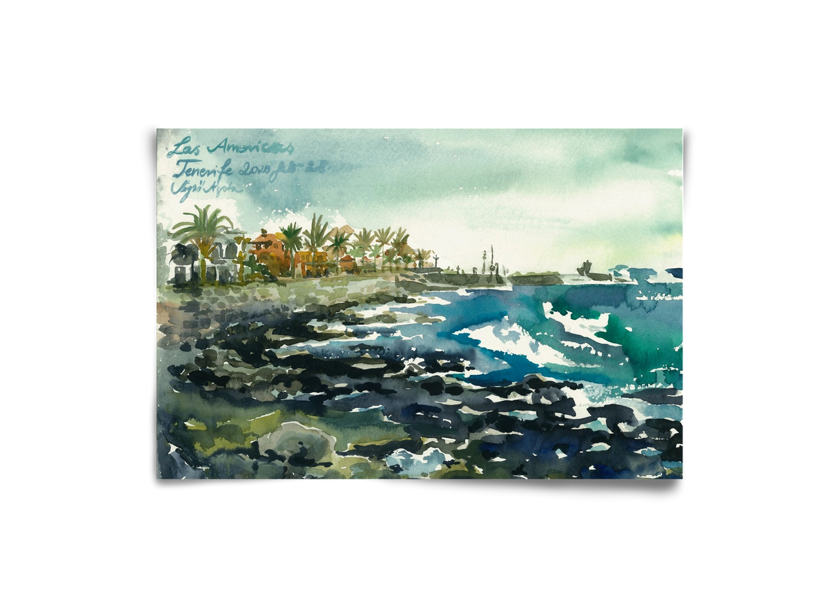TENERIFE - Las Americas - 2020.02.28., 30x20 cm, Keret nélkül