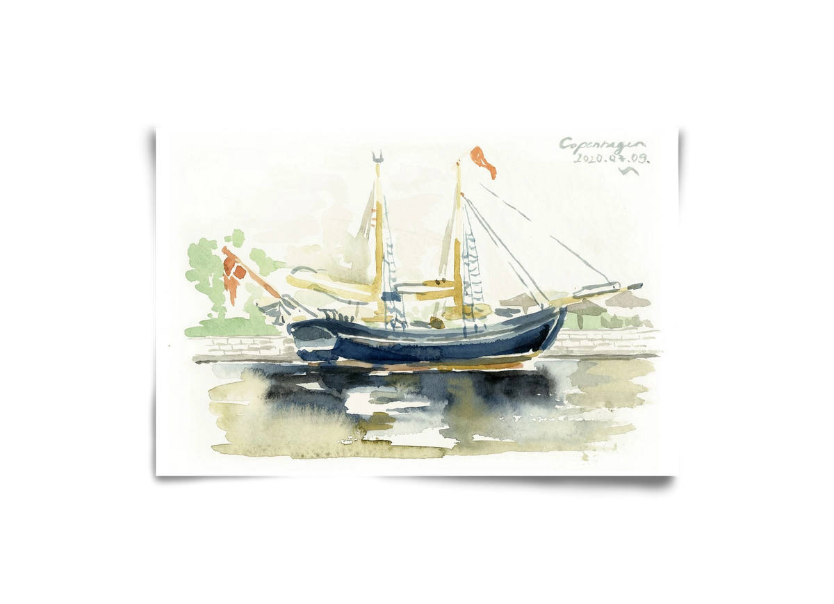 COPENHAGEN - 2020.07.09., 30x20 cm, Keret nélkül