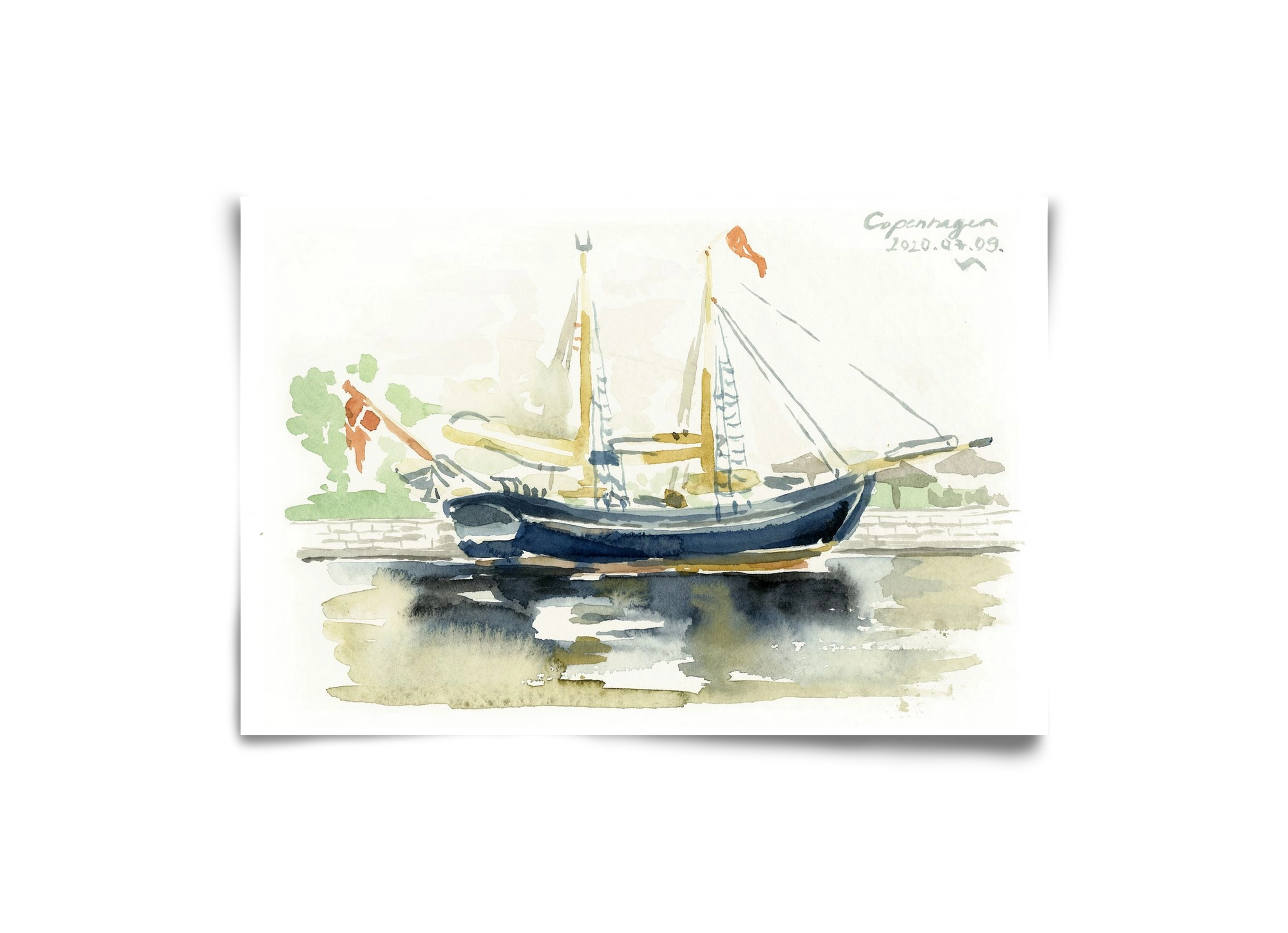 COPENHAGEN - 2020.07.09., 30x20 cm, Keret nélkül