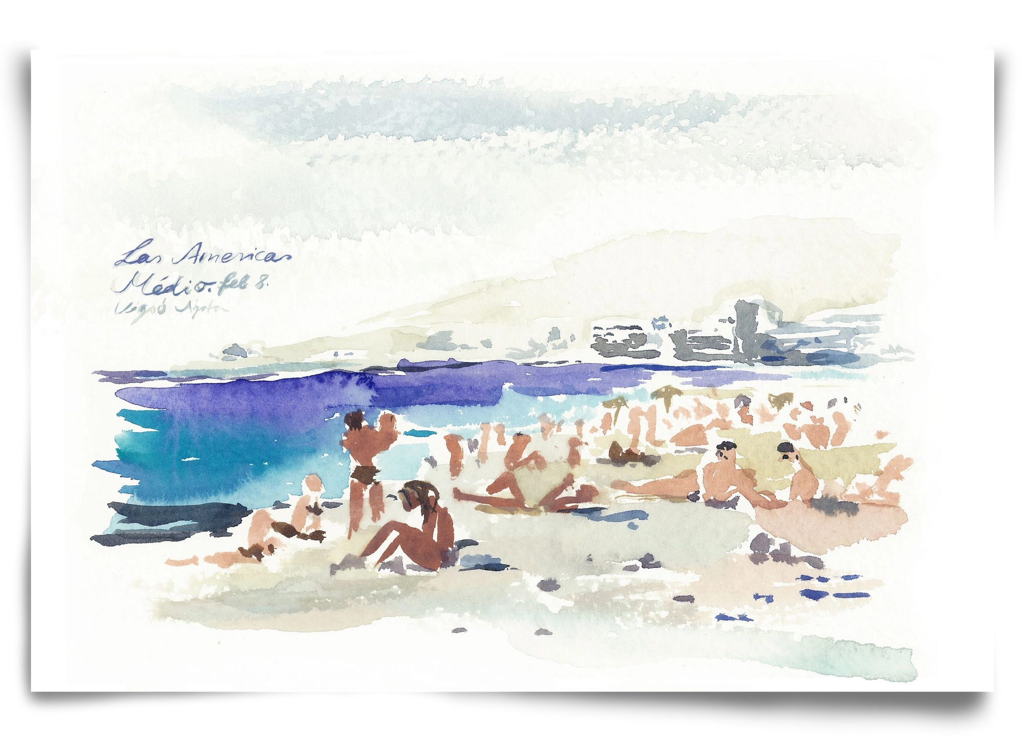 TENERIFE - Las Americas/Médio - 2020.02.08., 90x60 cm, Keret nélkül