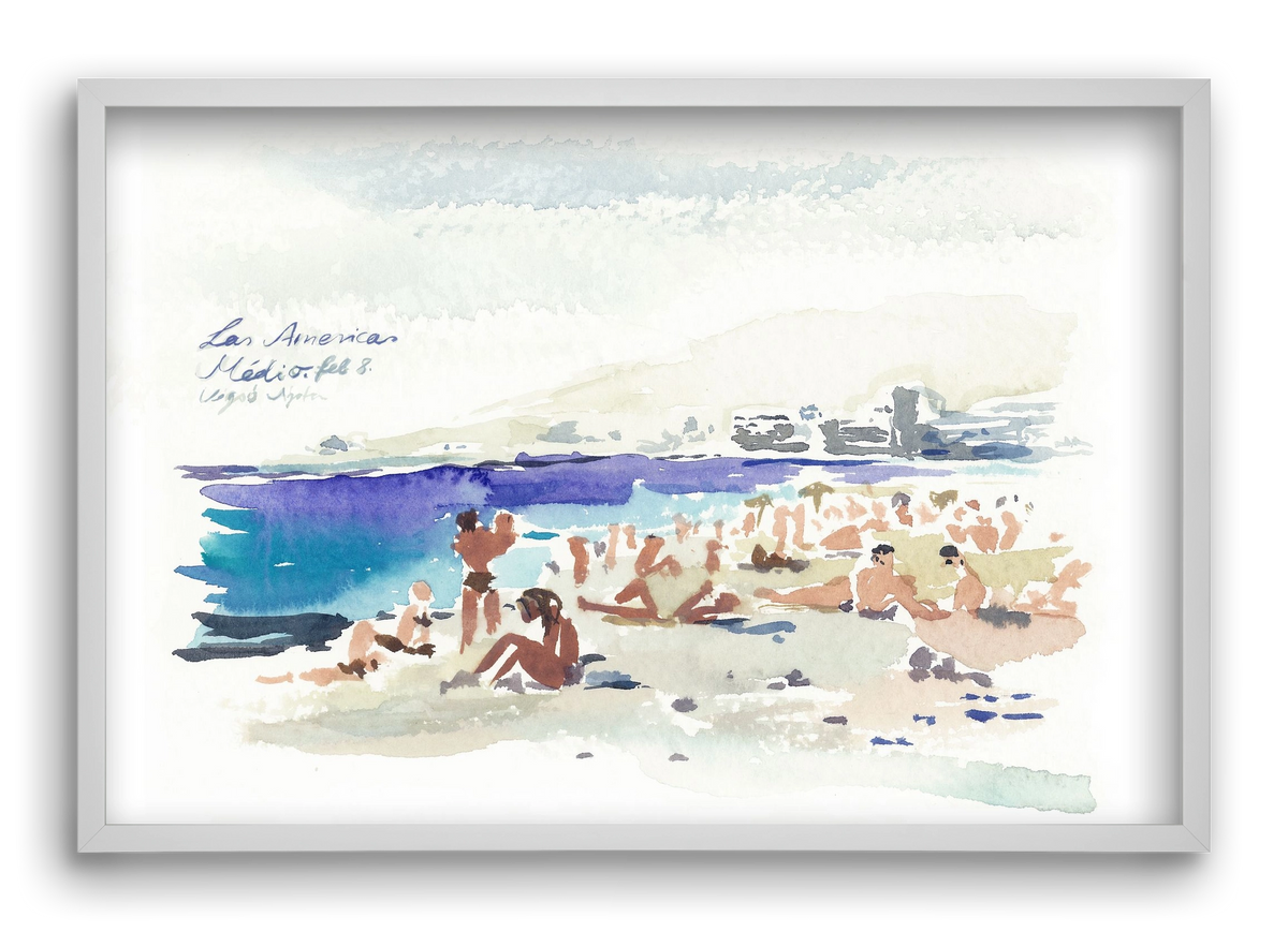 TENERIFE - Las Americas/Médio - 2020.02.08., 60x40 cm (60x40 cm), Fehér keret