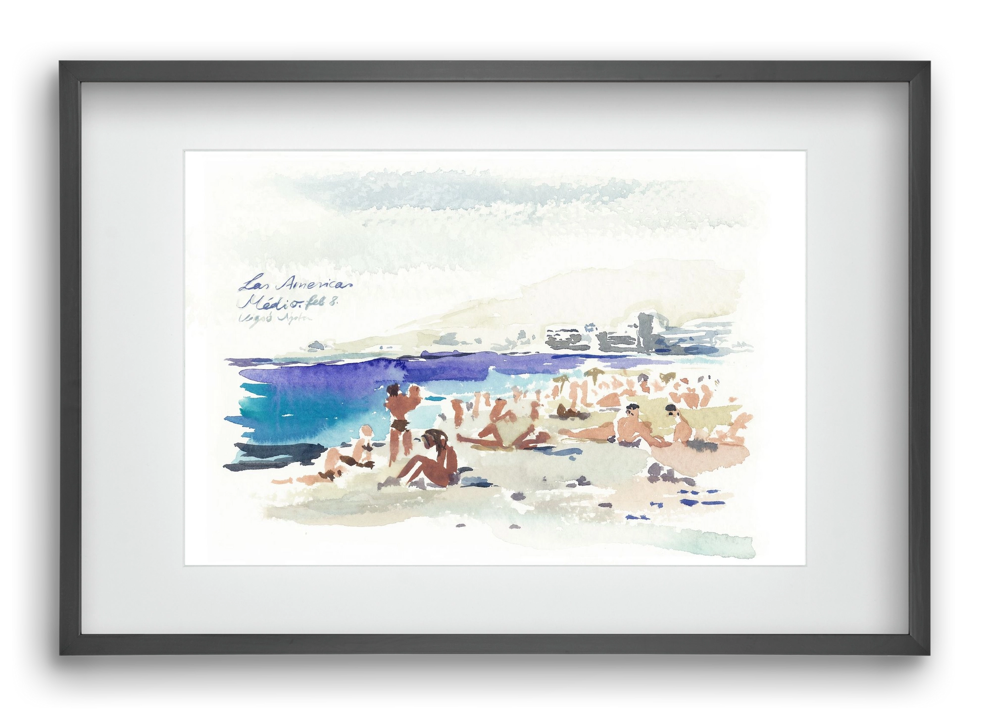 TENERIFE - Las Americas/Médio - 2020.02.08., 60x40 cm (45x30 cm), Fekete keret, paszpartuval