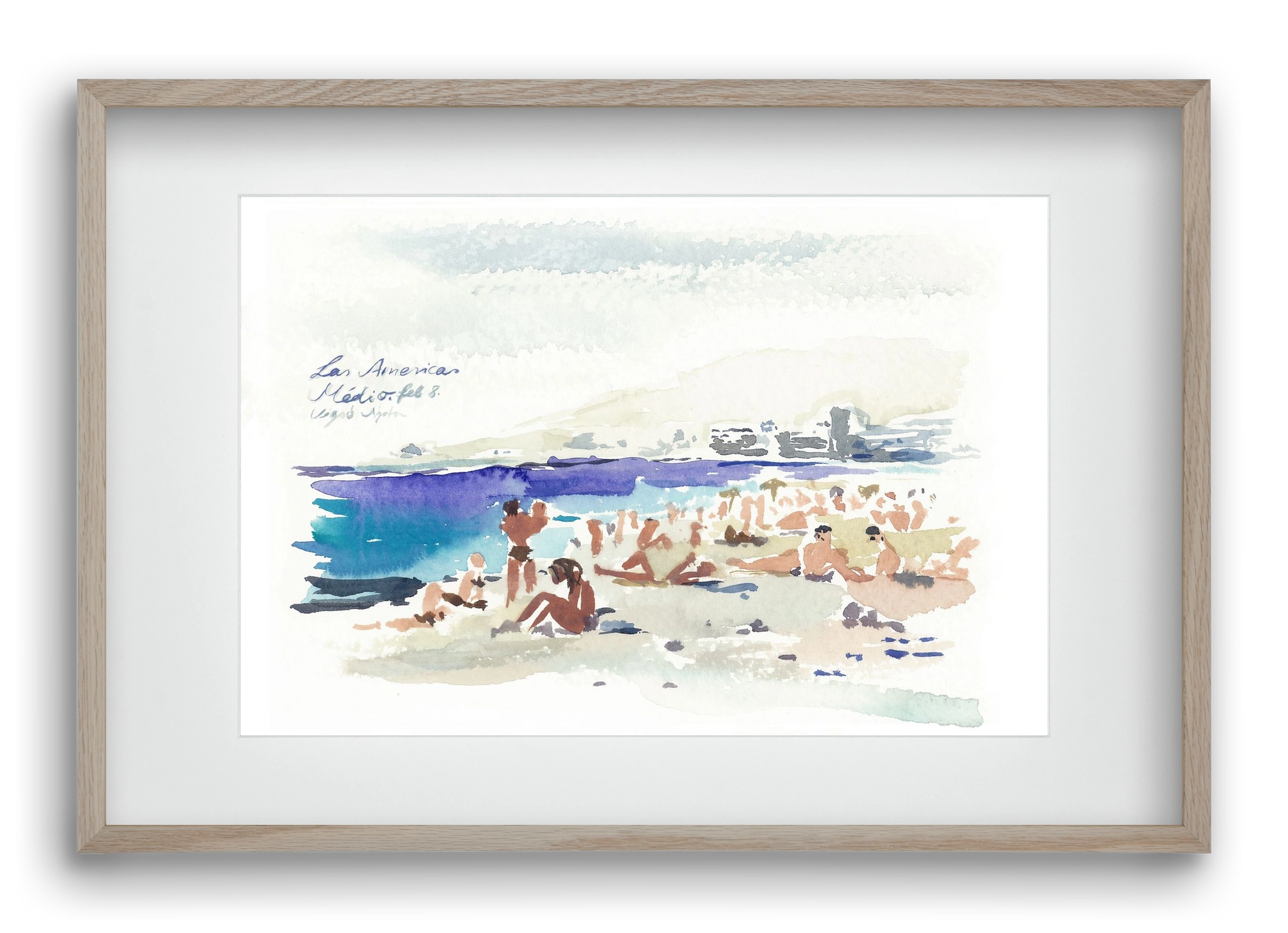 TENERIFE - Las Americas/Médio - 2020.02.08., 60x40 cm (45x30 cm), Tölgy keret, paszpartuval