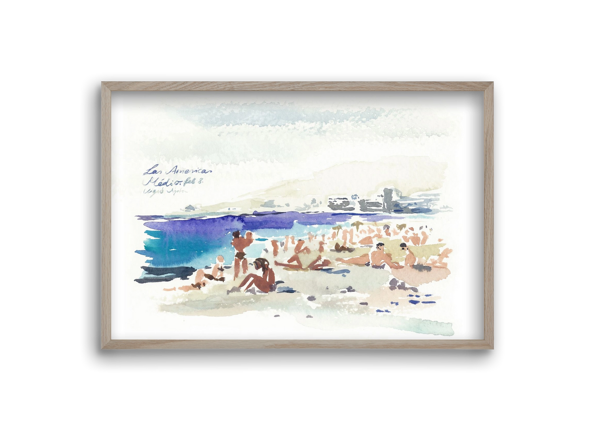 TENERIFE - Las Americas/Médio - 2020.02.08., 30x20 cm (30x20 cm), Tölgy keret