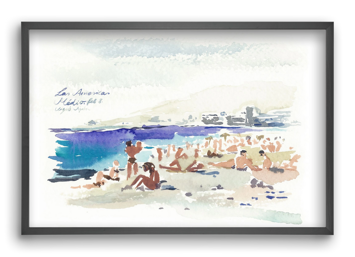 TENERIFE - Las Americas/Médio - 2020.02.08., 60x40 cm (60x40 cm), Fekete keret