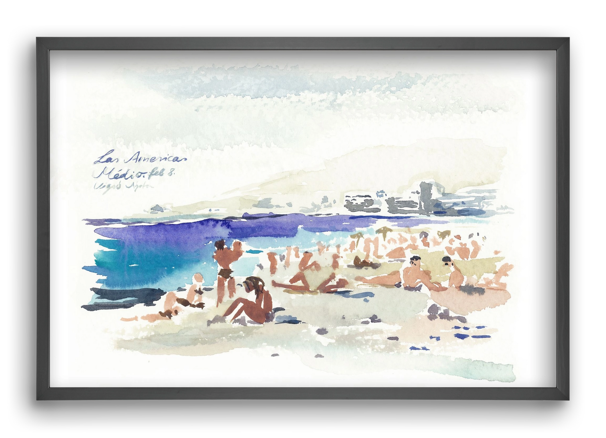 TENERIFE - Las Americas/Médio - 2020.02.08., 60x40 cm (60x40 cm), Fekete keret