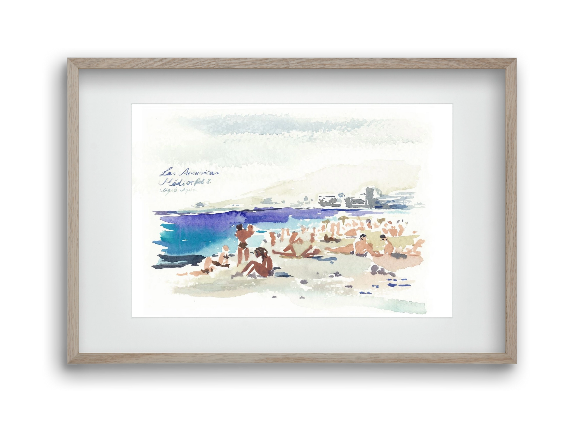 TENERIFE - Las Americas/Médio - 2020.02.08., 45x30 cm (30x20 cm), Tölgy keret, paszpartuval