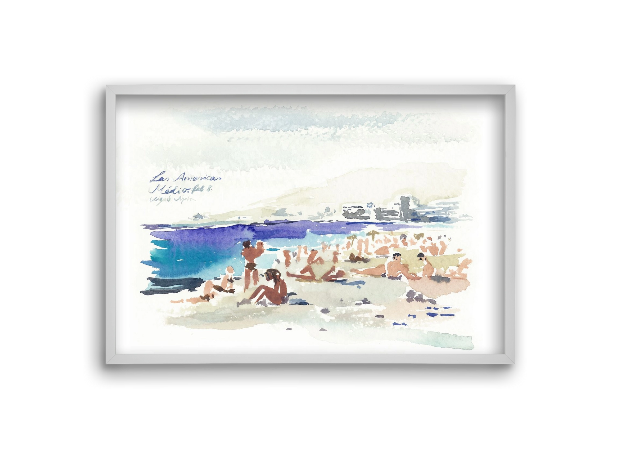 TENERIFE - Las Americas/Médio - 2020.02.08., 30x20 cm (30x20 cm), Fehér keret