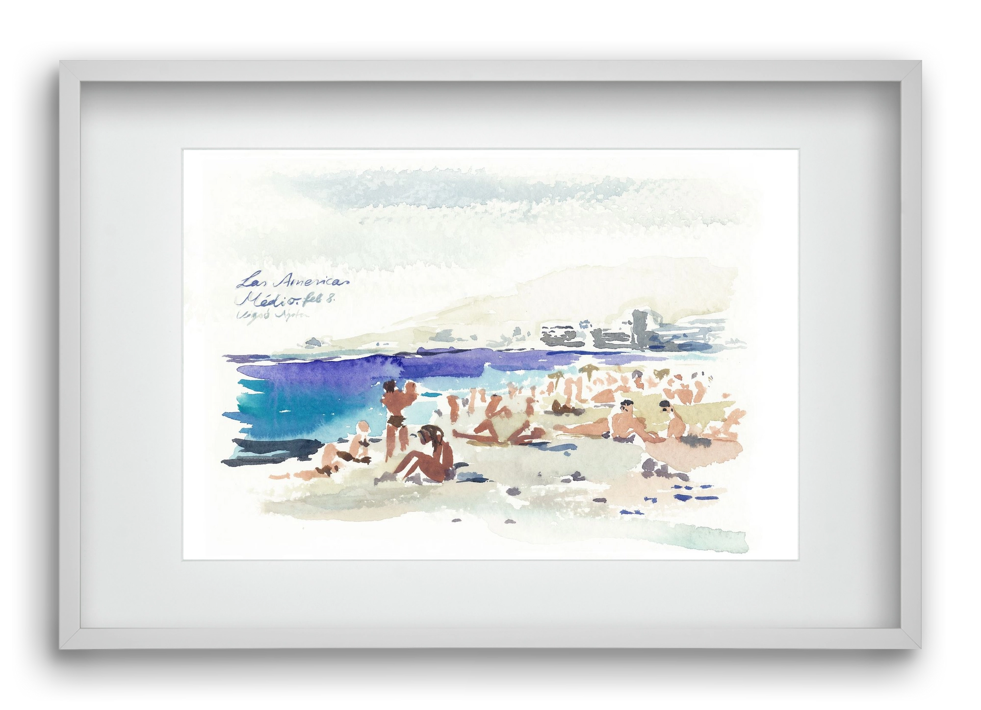 TENERIFE - Las Americas/Médio - 2020.02.08., 60x40 cm (45x30 cm), Fehér keret, paszpartuval