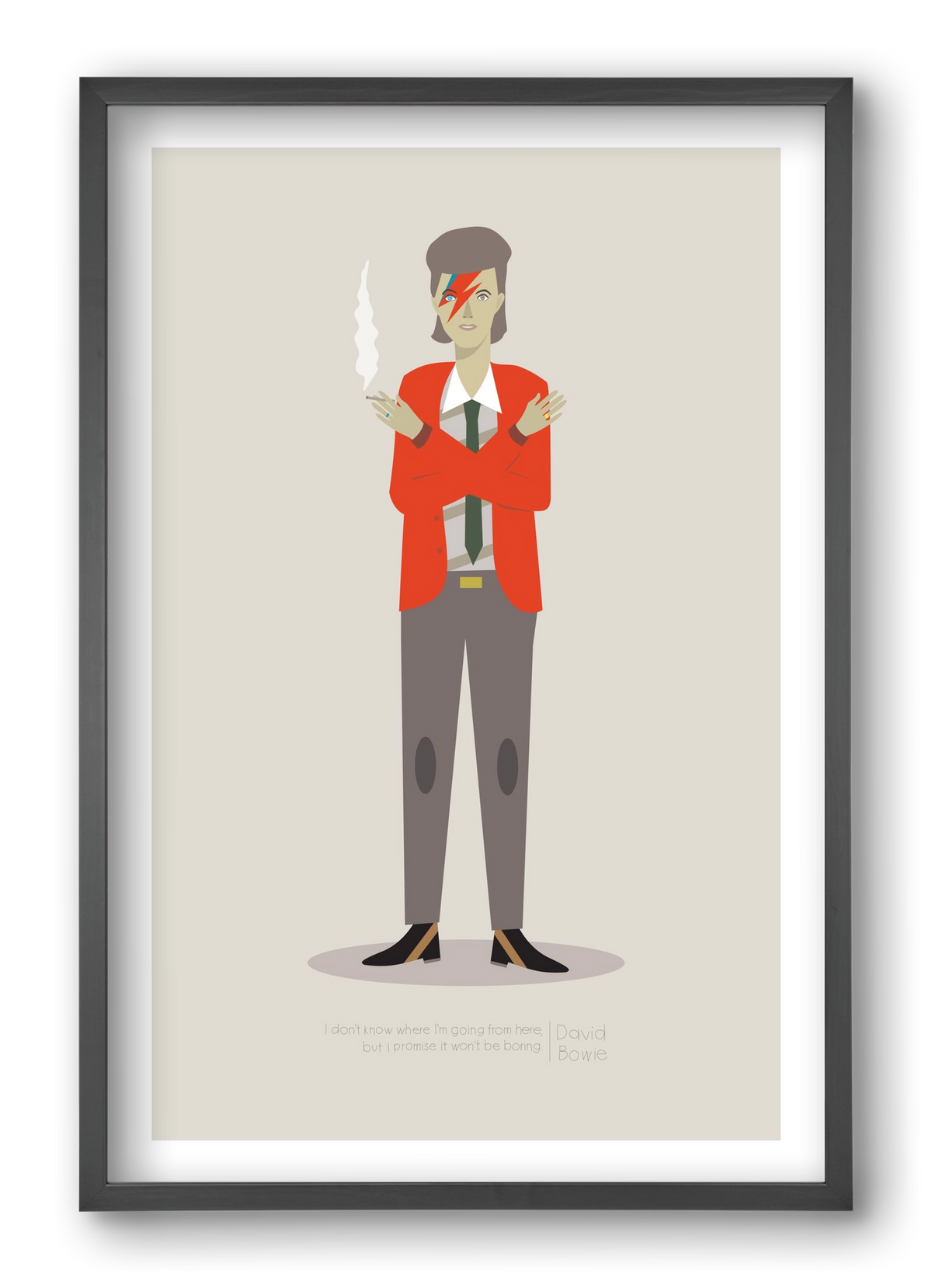 David, 40x60 cm (40x60 cm), Fekete keret