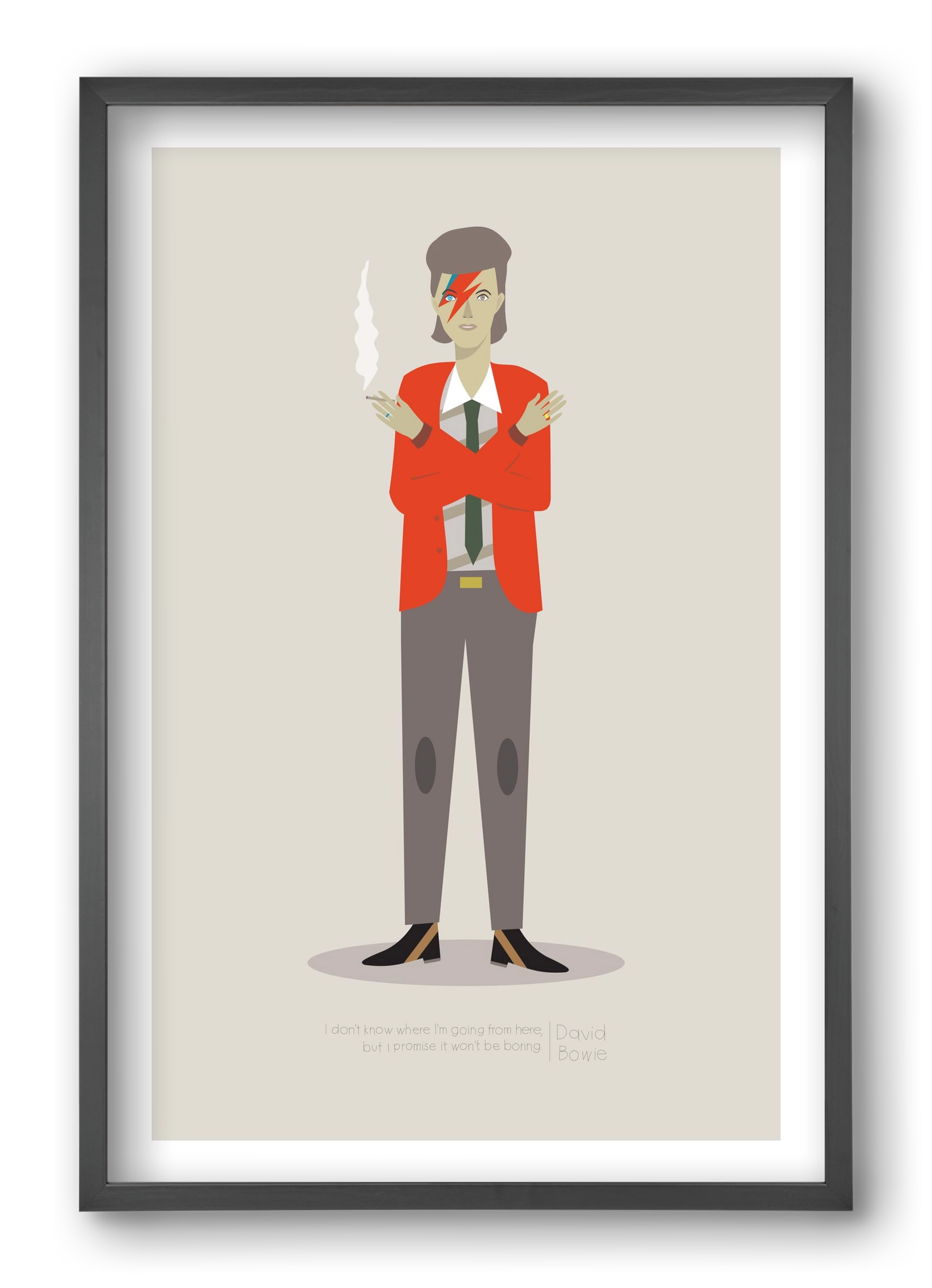 David, 40x60 cm (40x60 cm), Fekete keret