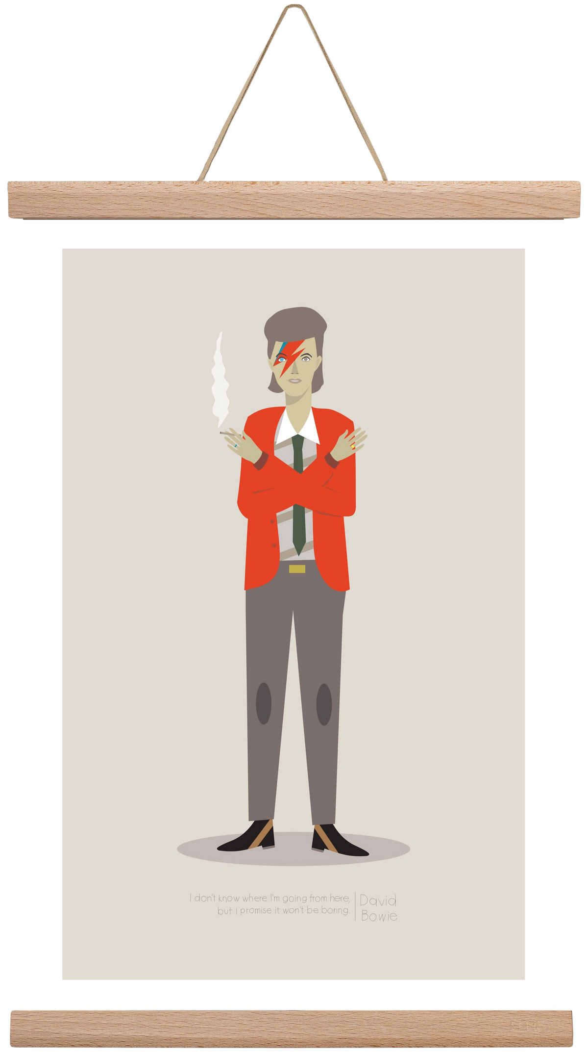 David, 30x45 cm (30x45 cm), Tölgy akasztó