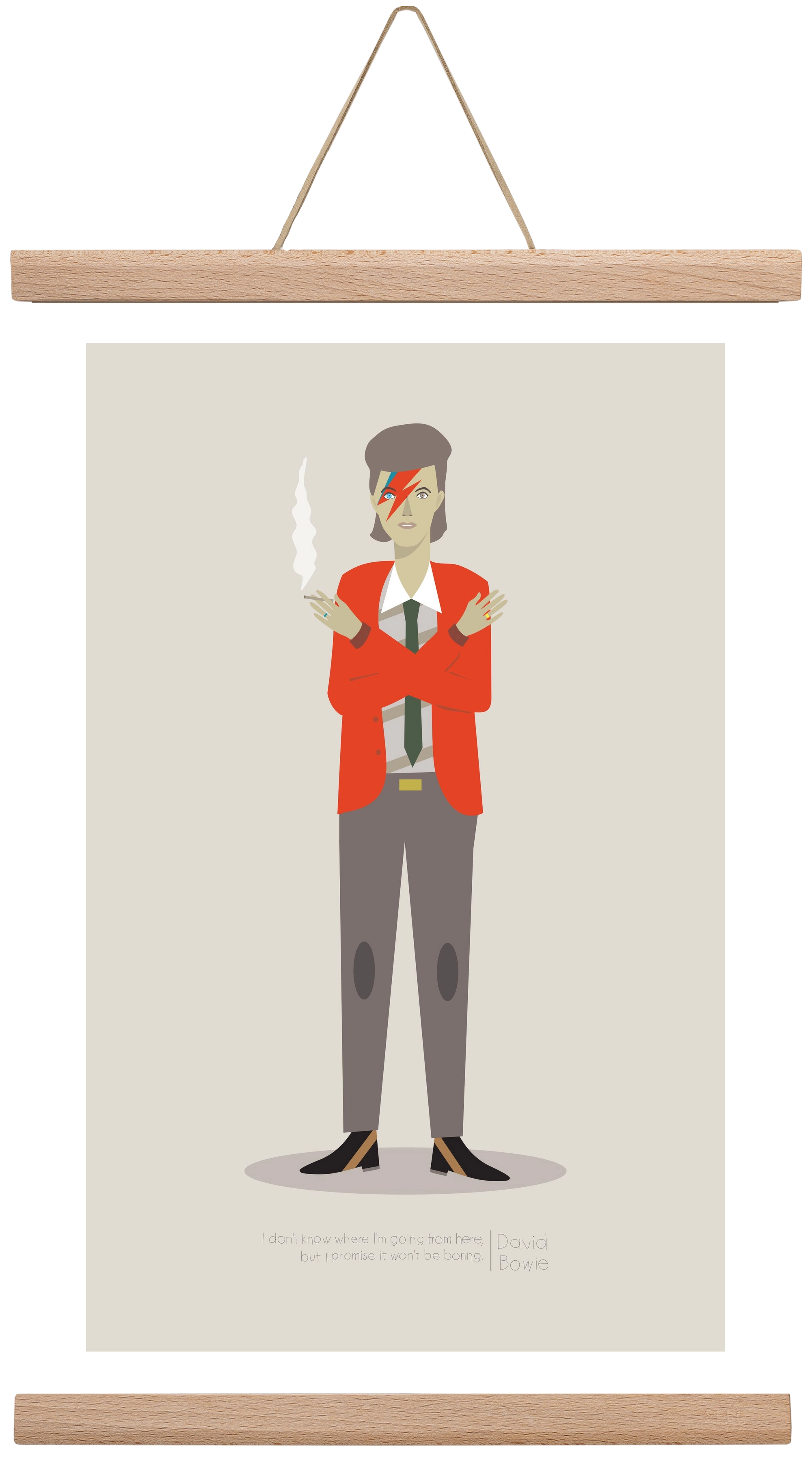 David, 30x45 cm (30x45 cm), Tölgy akasztó