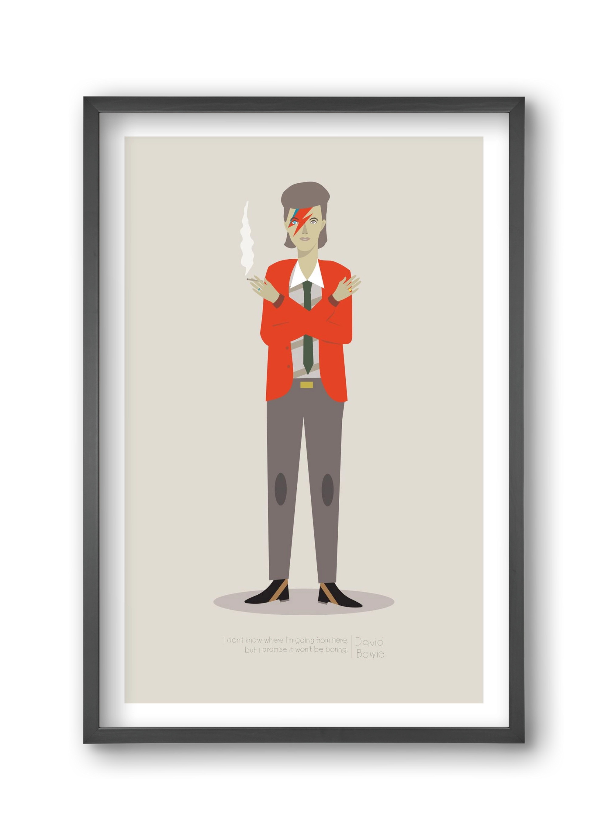 David, 30x45 cm (30x45 cm), Fekete keret