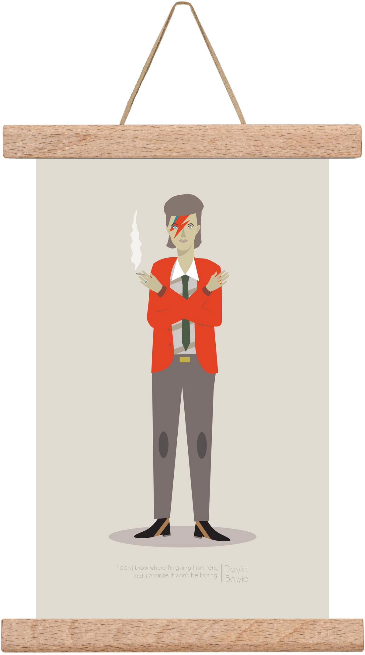 David, 20x30 cm (20x30 cm), Tölgy akasztó