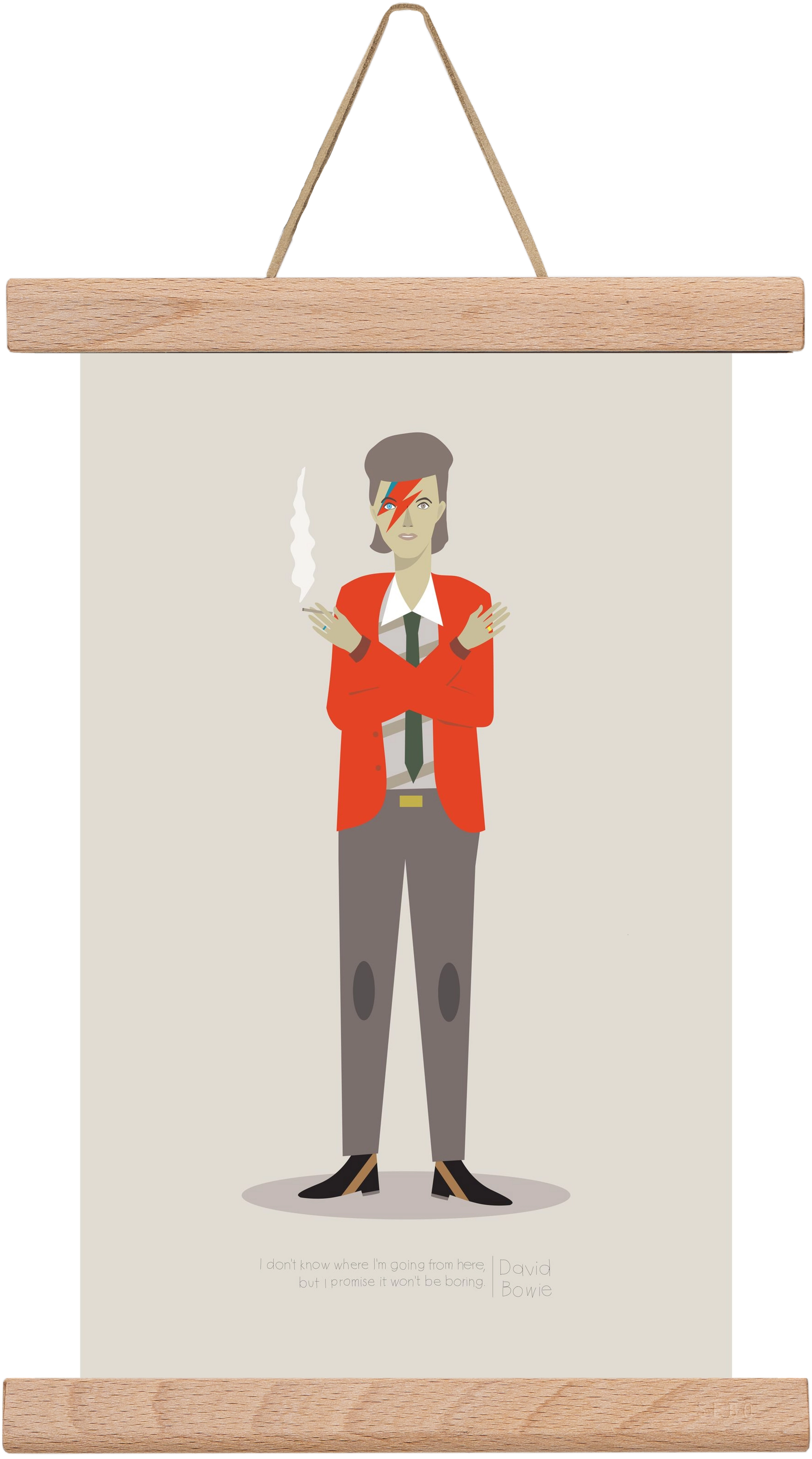 David, 20x30 cm (20x30 cm), Tölgy akasztó