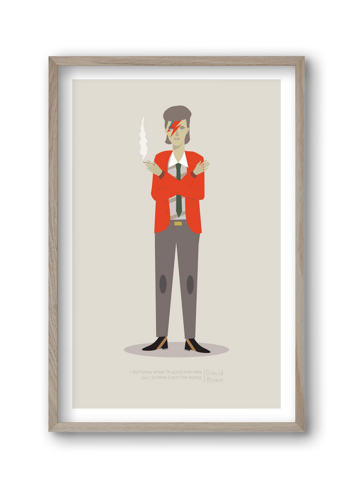 David, 30x45 cm (30x45 cm), Tölgy keret