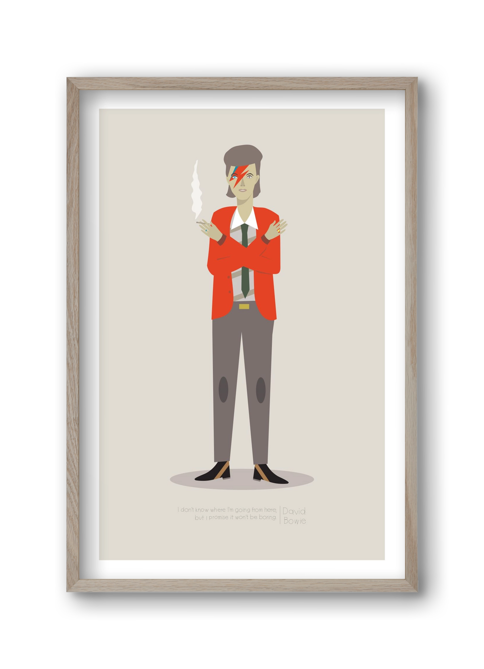 David, 30x45 cm (30x45 cm), Tölgy keret