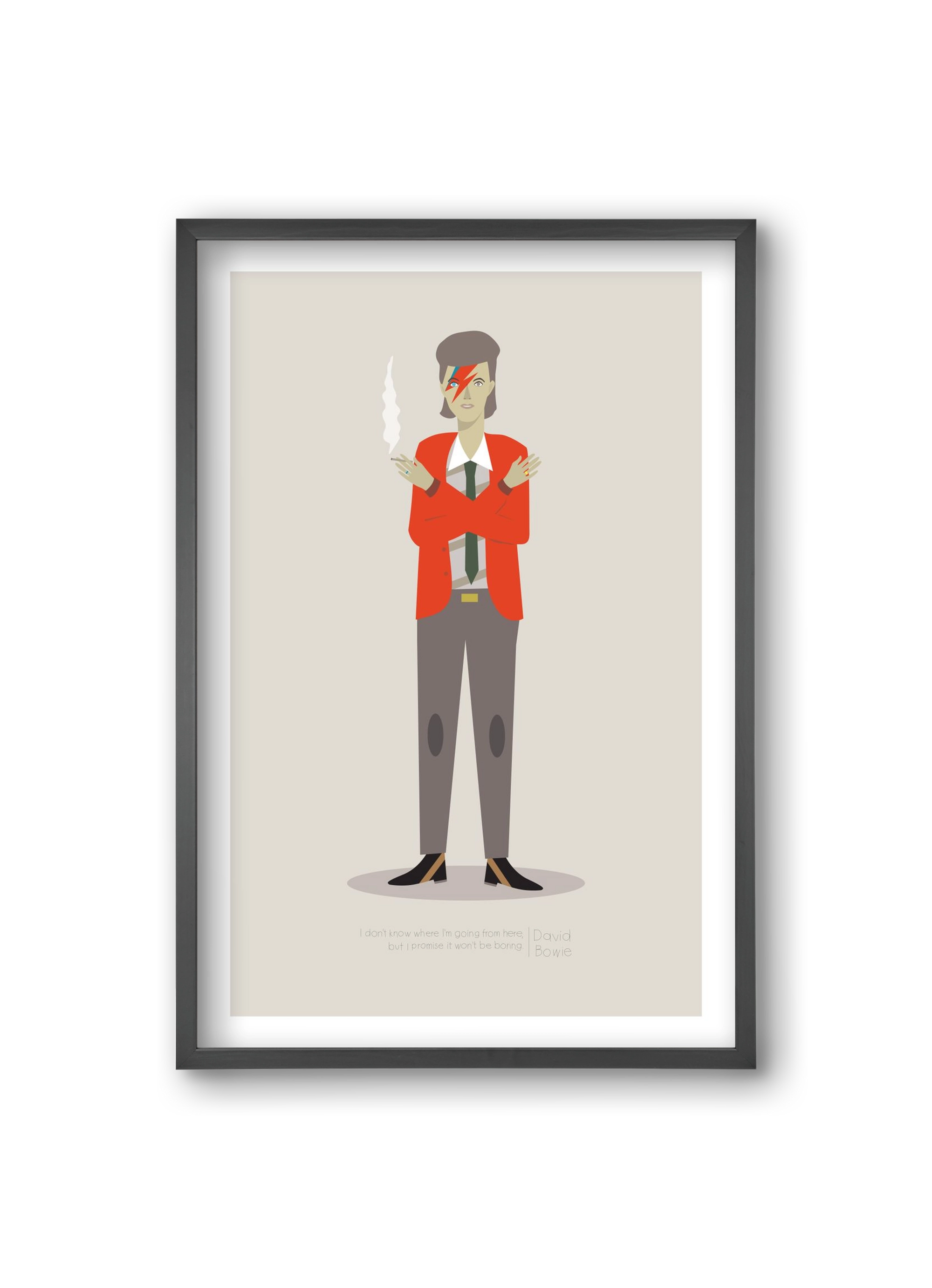 David, 20x30 cm (20x30 cm), Fekete keret