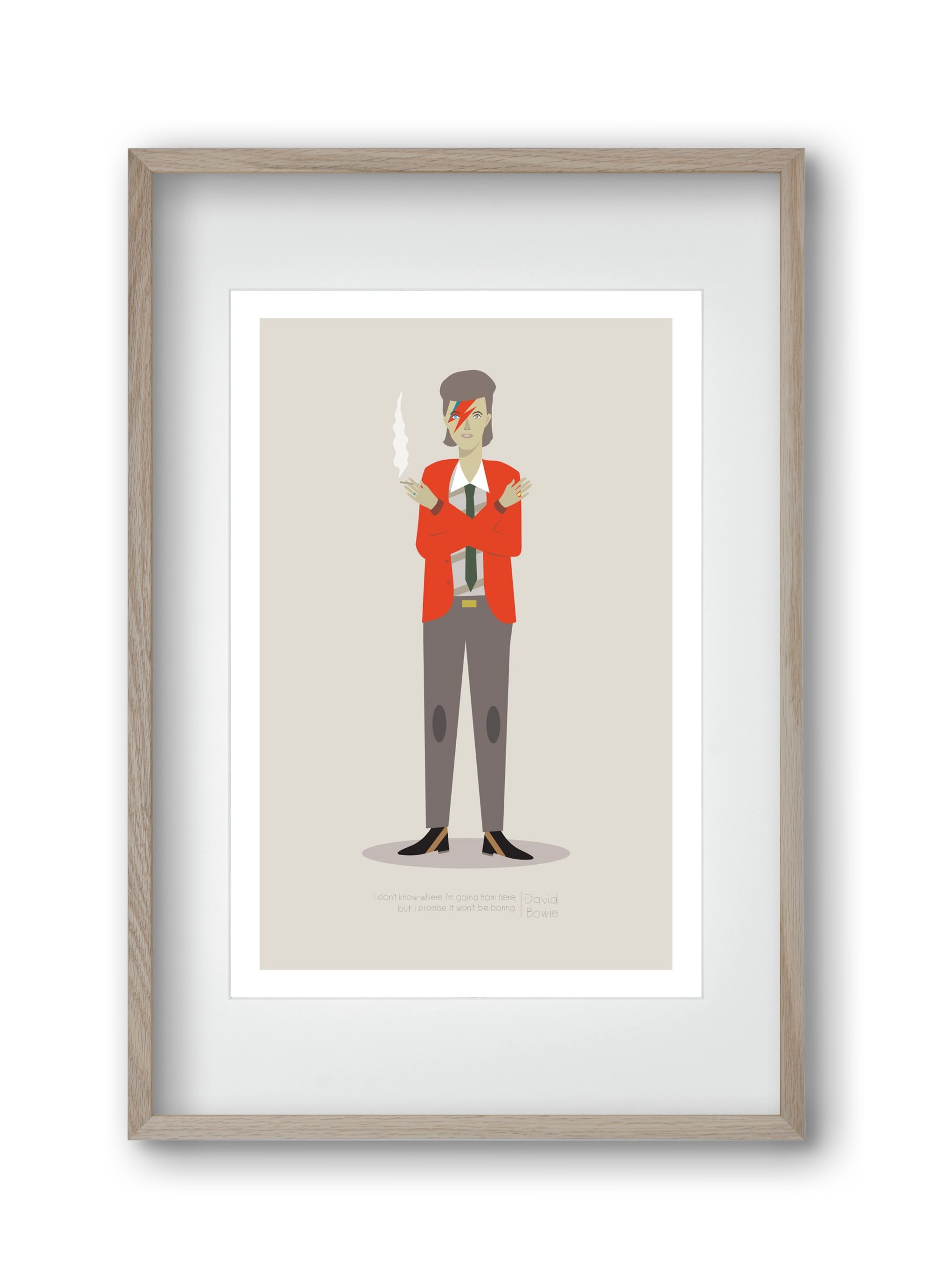 David, 30x45 cm (20x30 cm), Tölgy keret, paszpartuval