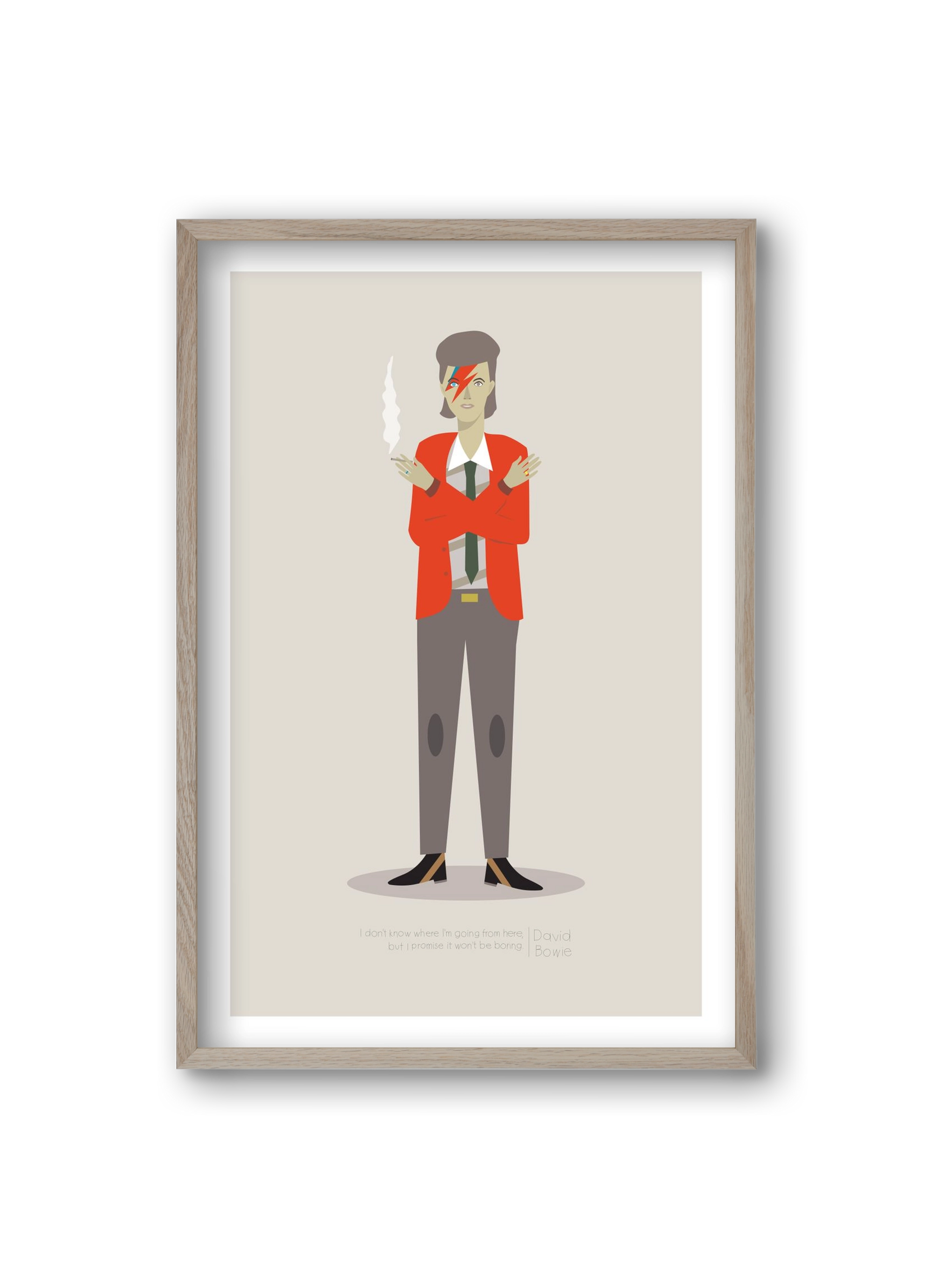 David, 20x30 cm (20x30 cm), Tölgy keret