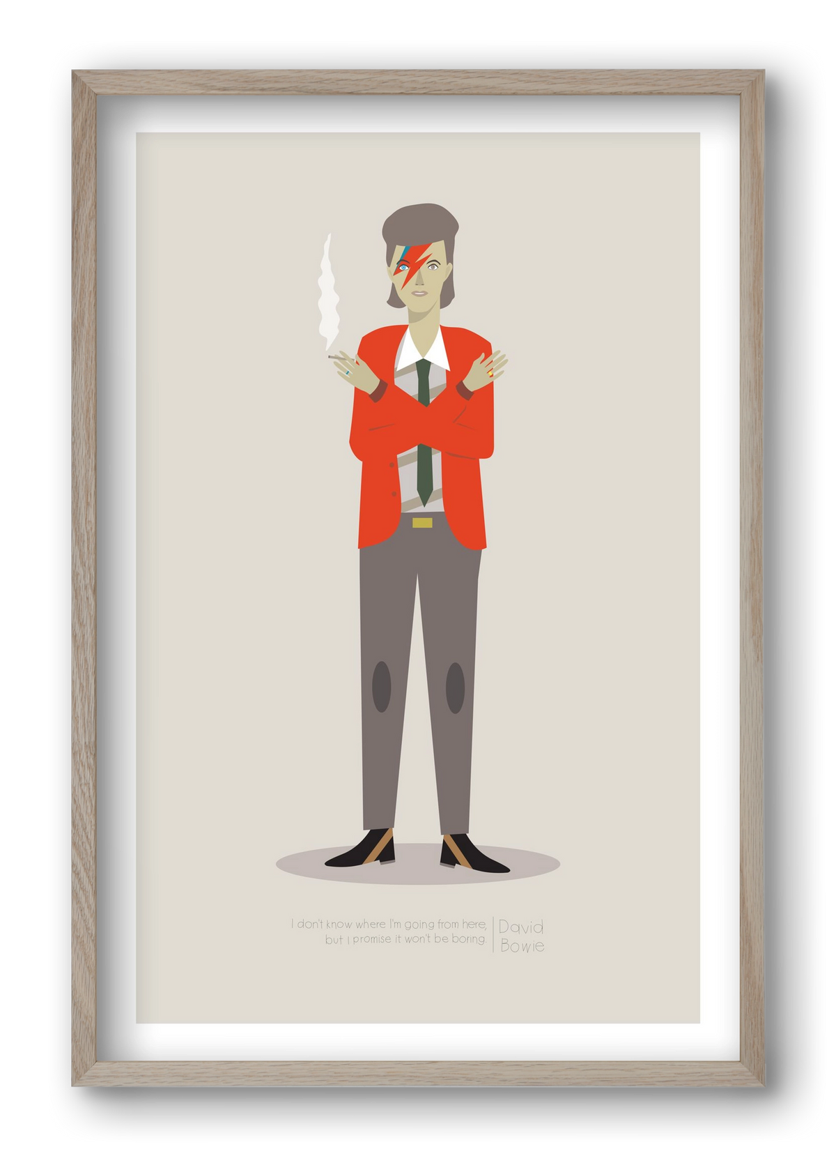 David, 40x60 cm (40x60 cm), Tölgy keret