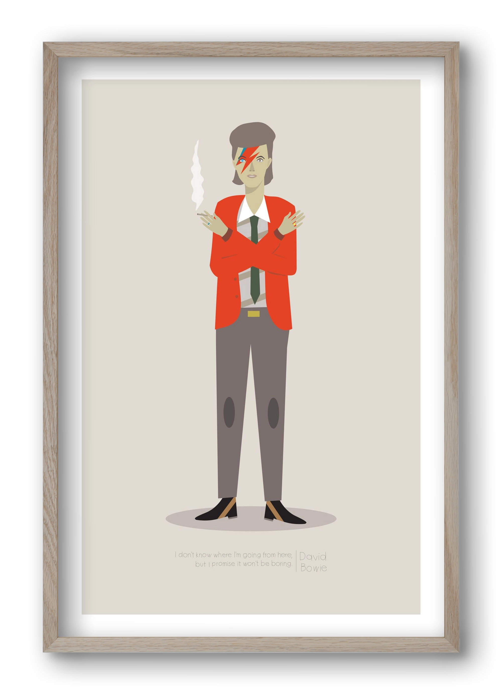 David, 40x60 cm (40x60 cm), Tölgy keret