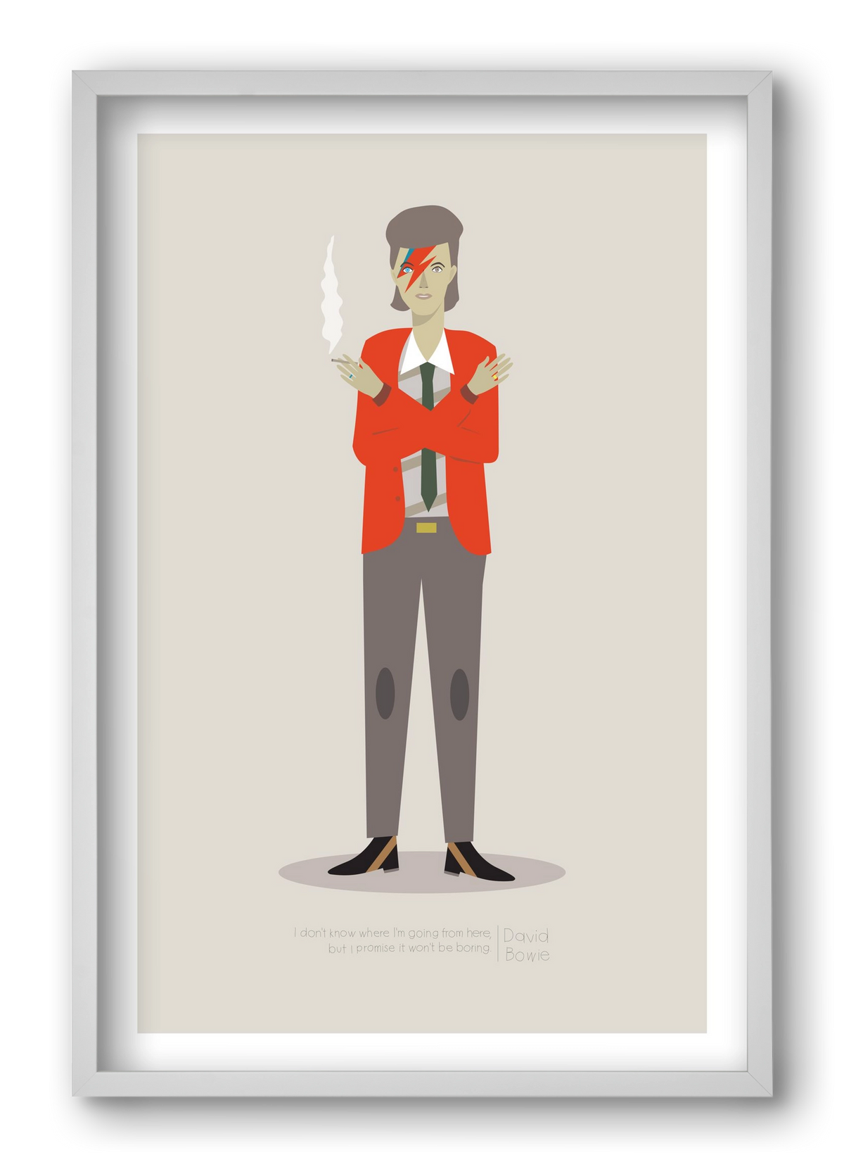 David, 40x60 cm (40x60 cm), Fehér keret