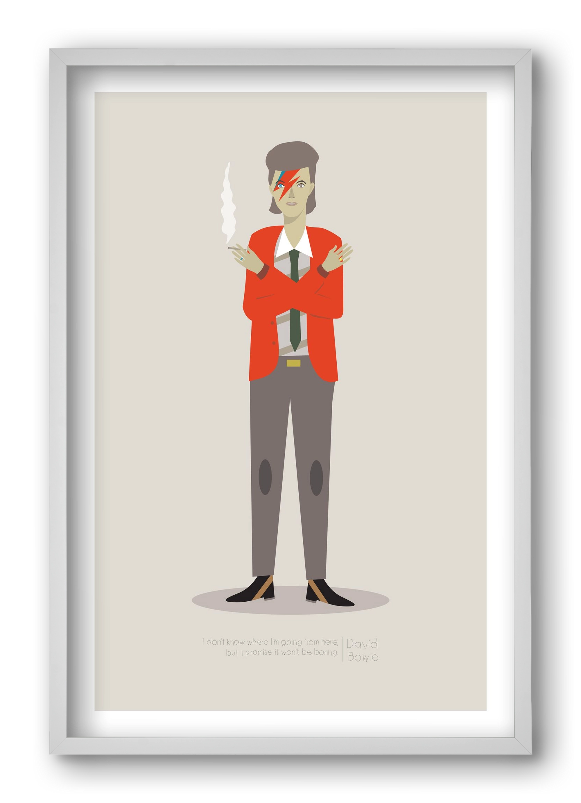 David, 40x60 cm (40x60 cm), Fehér keret