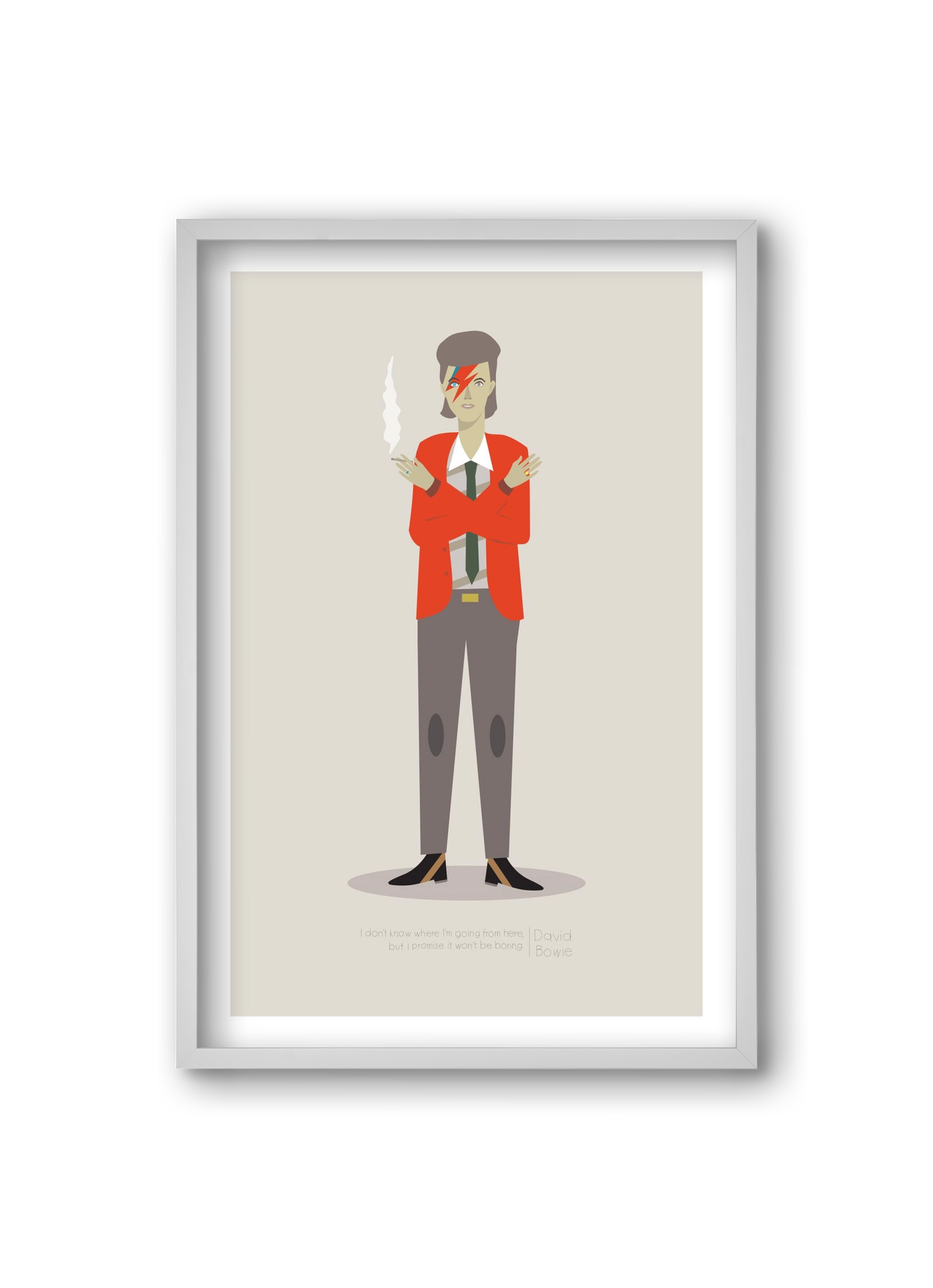 David, 20x30 cm (20x30 cm), Fehér keret