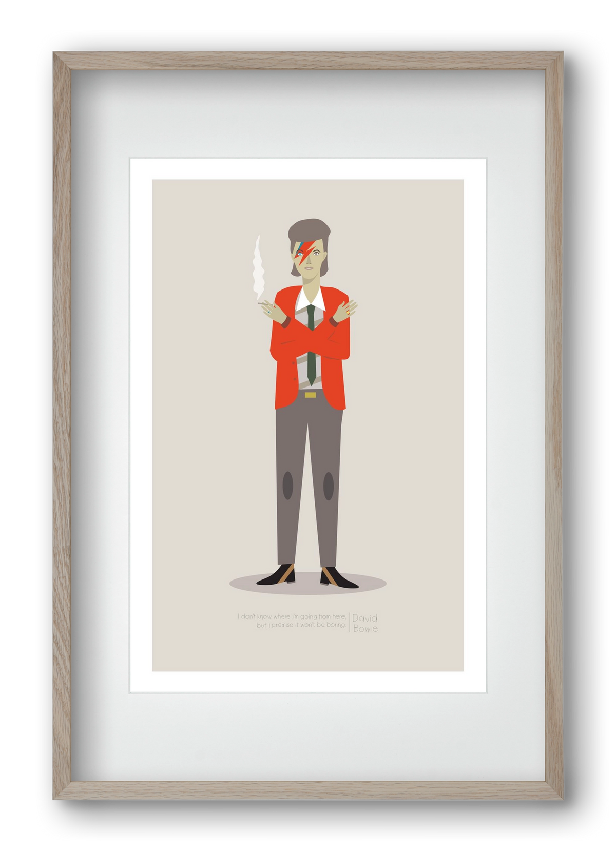 David, 40x60 cm (30x45 cm), Tölgy keret, paszpartuval