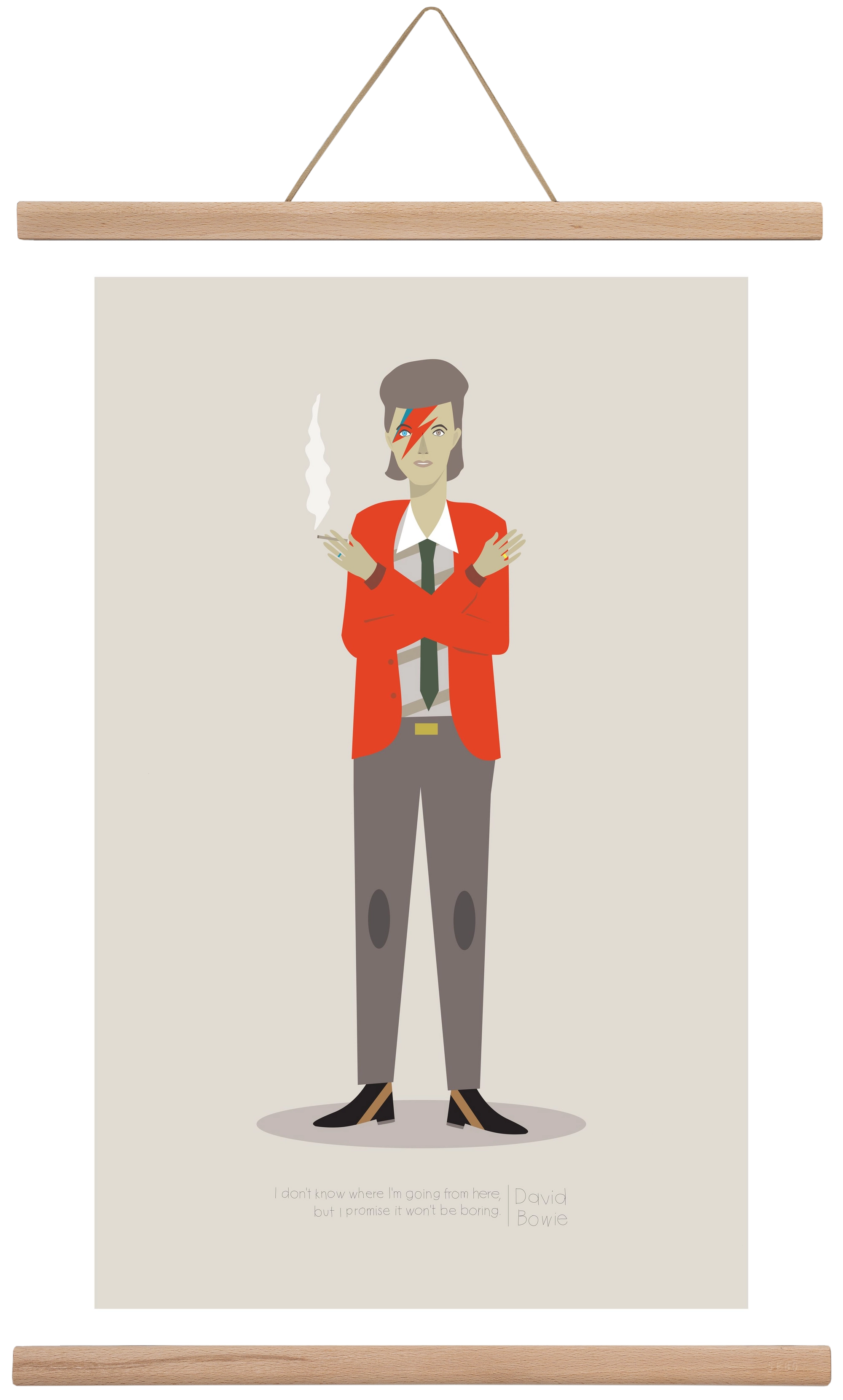 David, 40x60 cm (40x60 cm), Tölgy akasztó