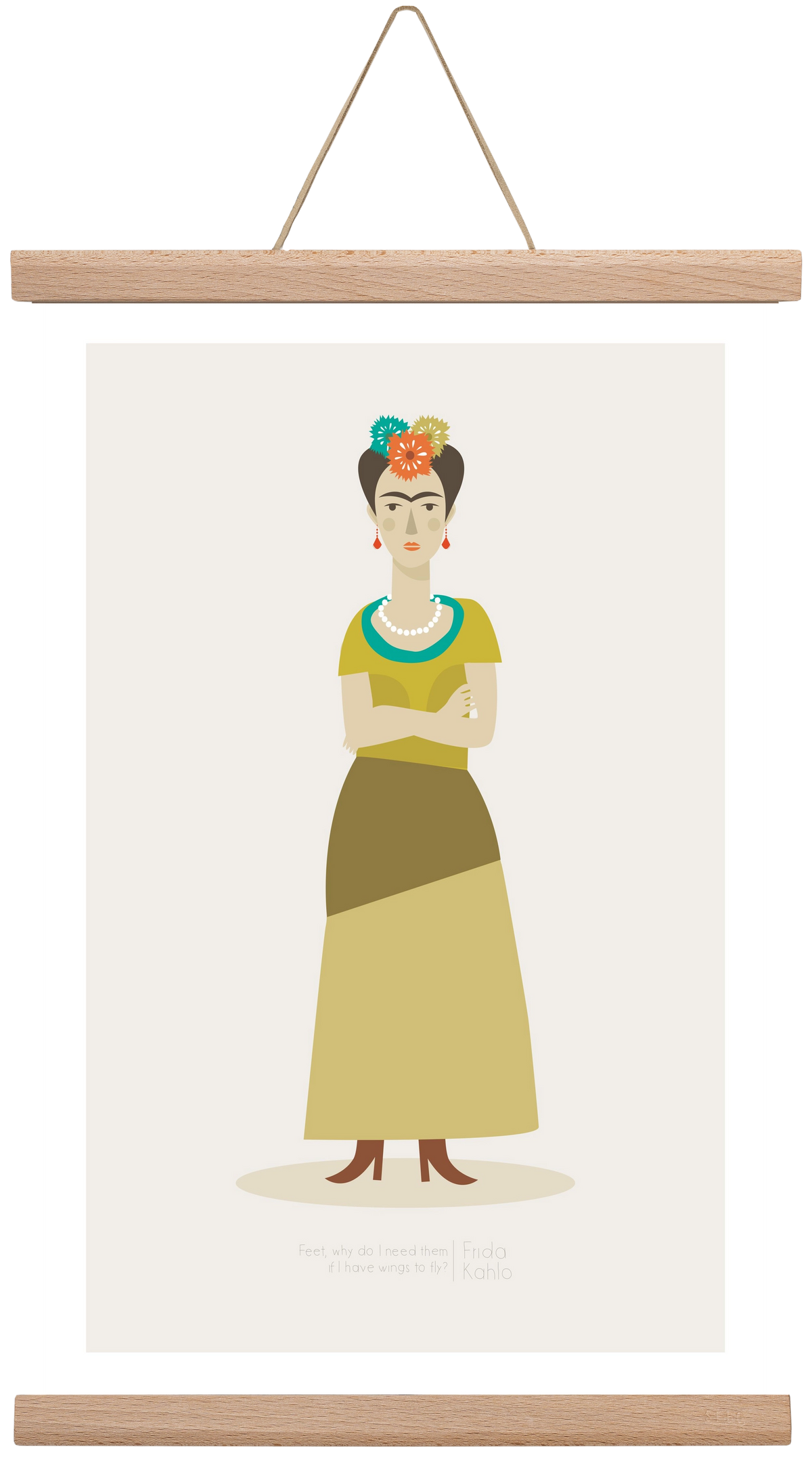 Frida, 30x45 cm (30x45 cm), Tölgy akasztó