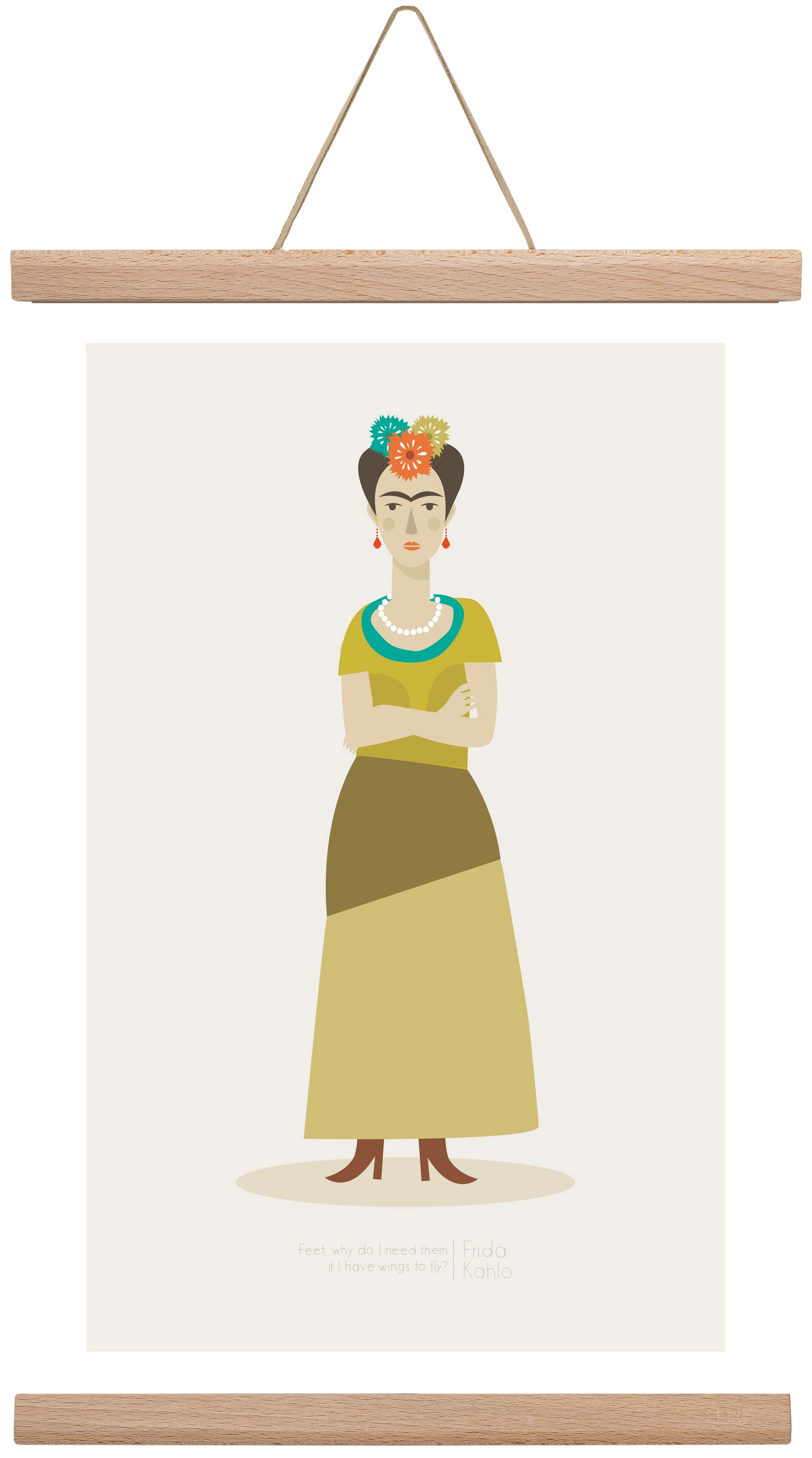 Frida, 30x45 cm (30x45 cm), Tölgy akasztó