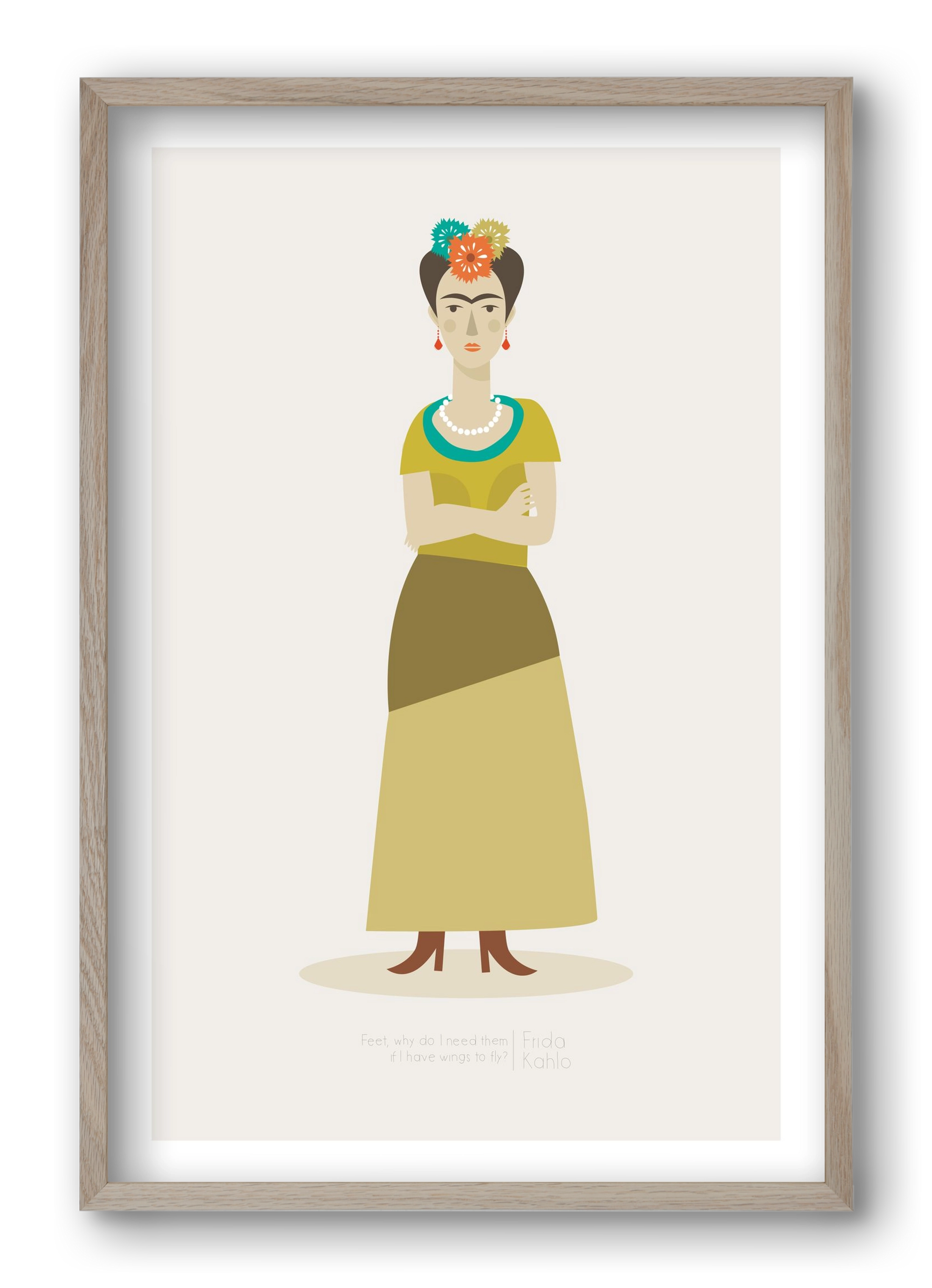 Frida, 40x60 cm (40x60 cm), Tölgy keret