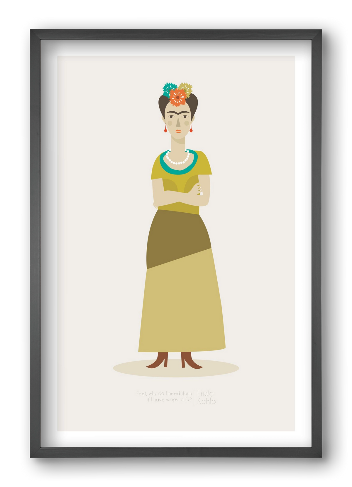Frida, 40x60 cm (40x60 cm), Fekete keret