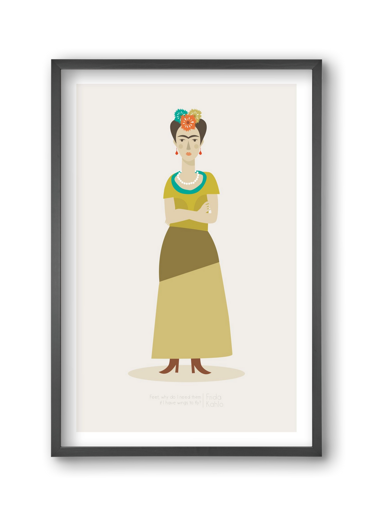 Frida, 30x45 cm (30x45 cm), Fekete keret