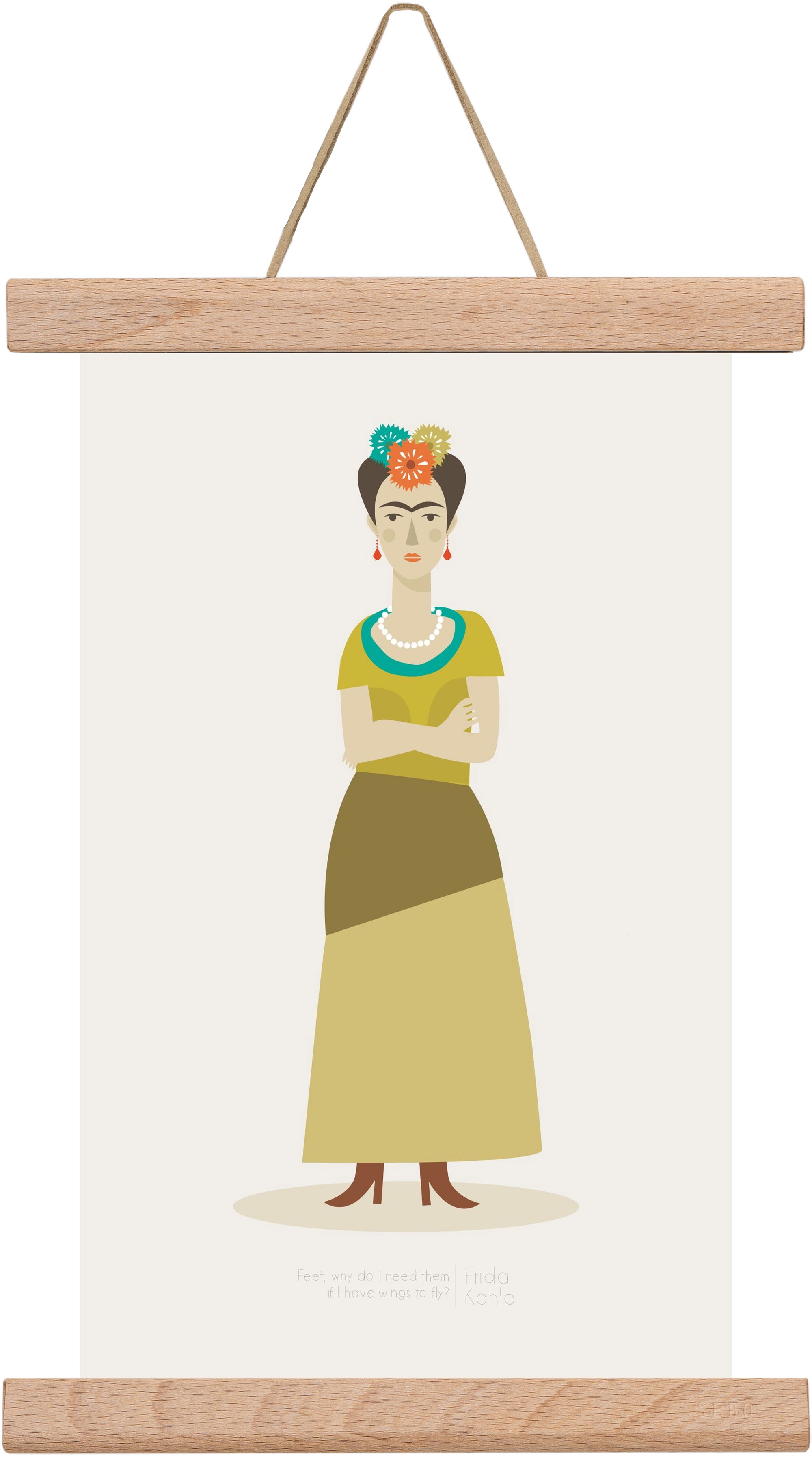 Frida, 20x30 cm (20x30 cm), Tölgy akasztó