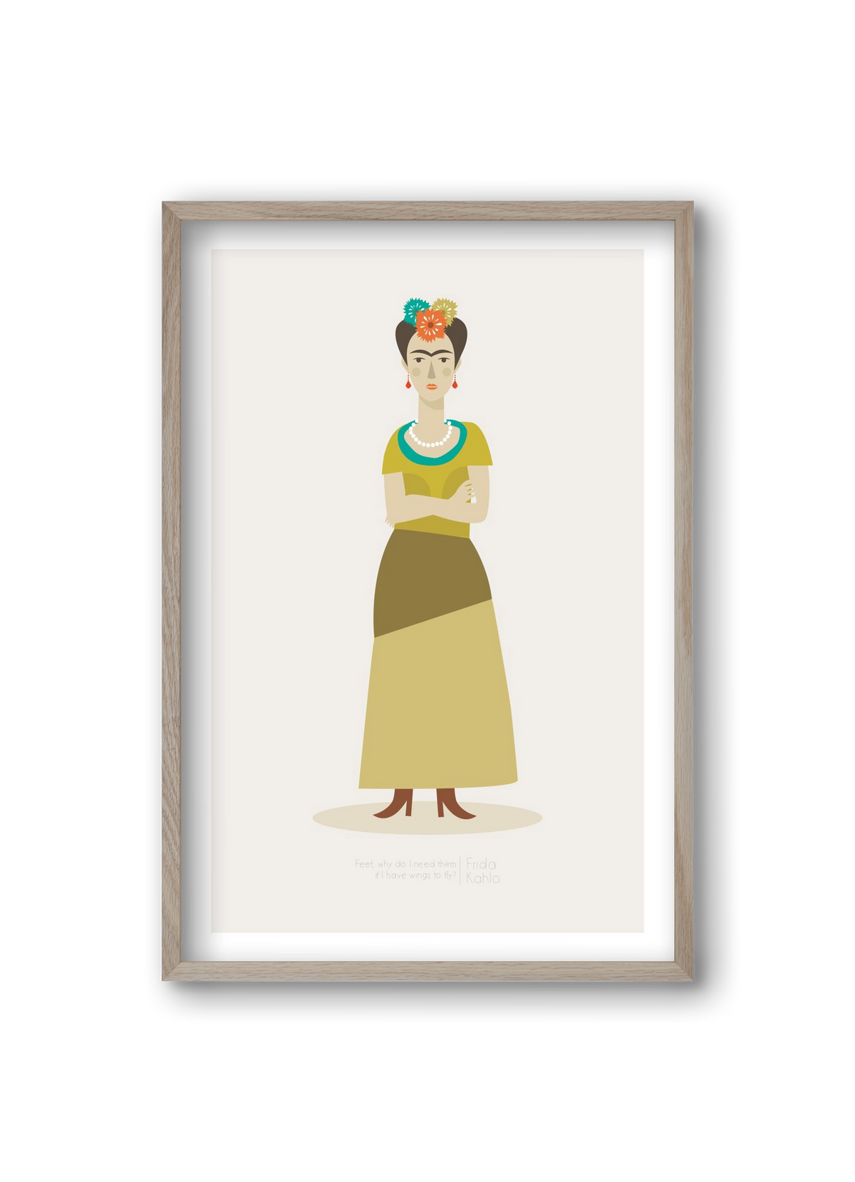 Frida, 20x30 cm (20x30 cm), Tölgy keret