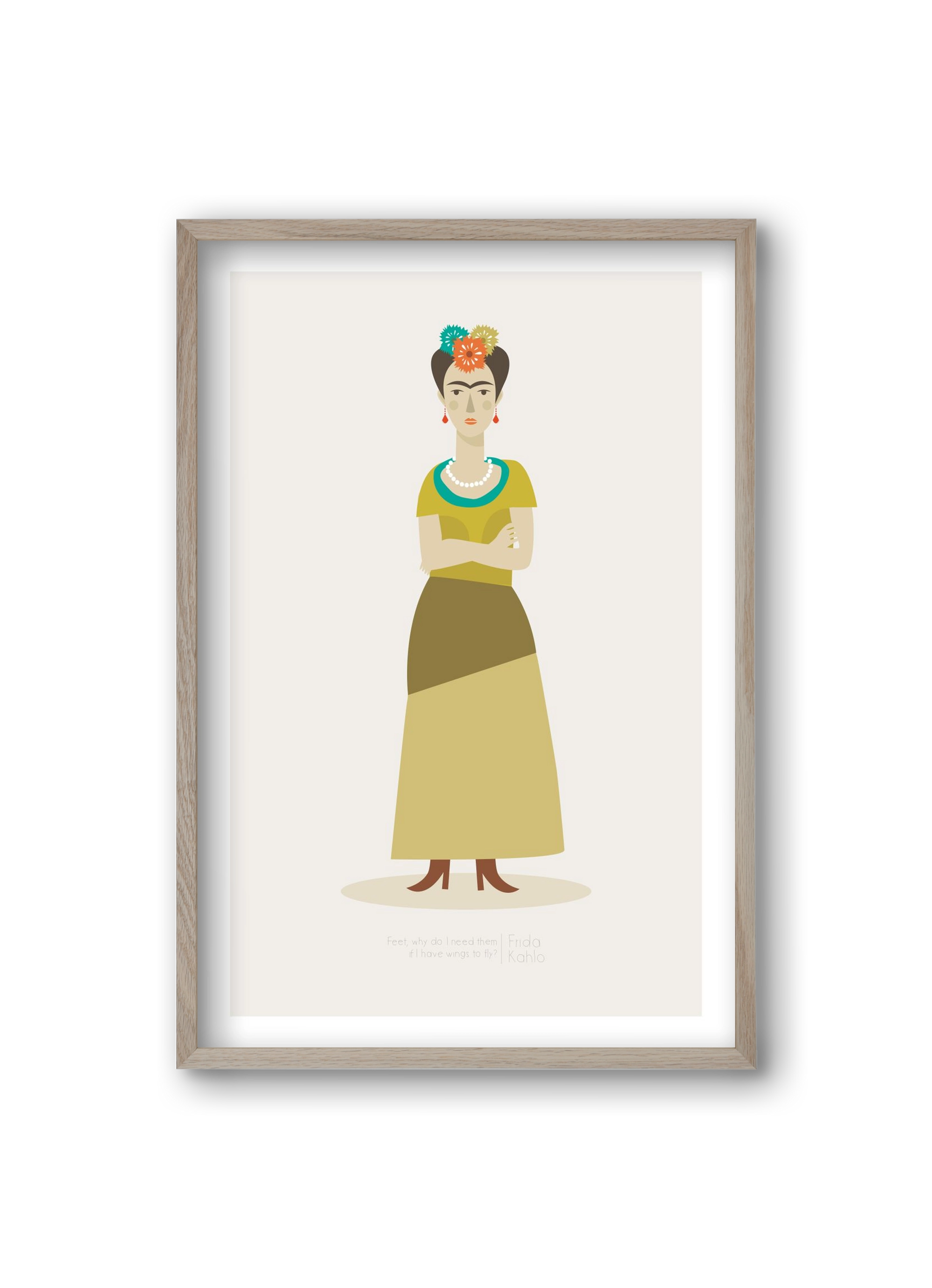 Frida, 20x30 cm (20x30 cm), Tölgy keret