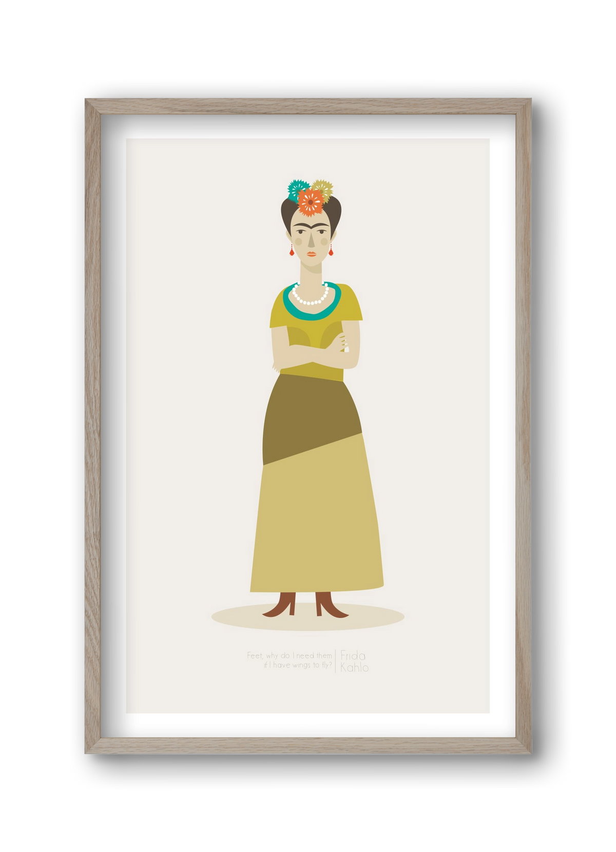 Frida, 30x45 cm (30x45 cm), Tölgy keret