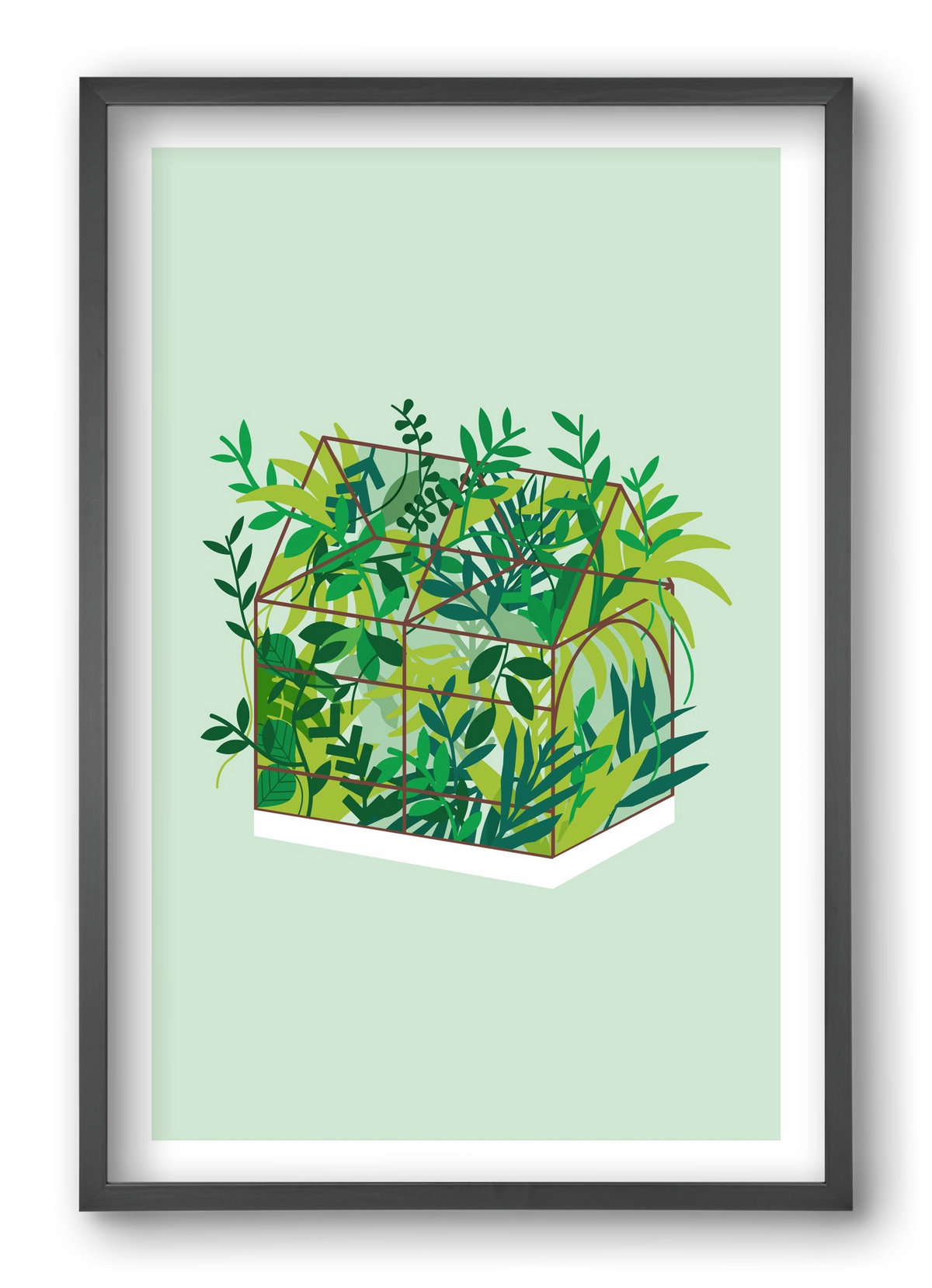 Greenhouse, 40x60 cm (40x60 cm), Fekete keret