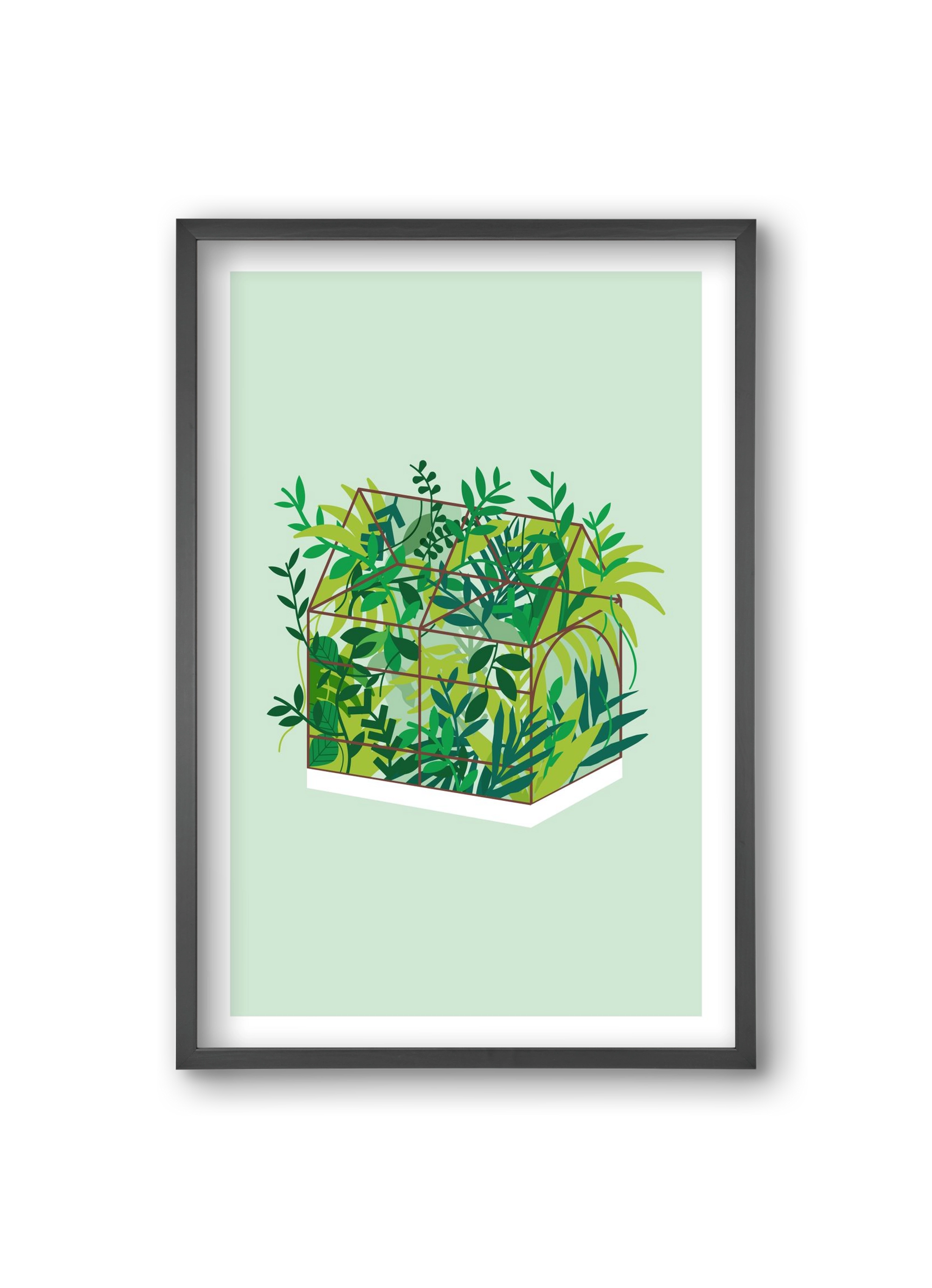 Greenhouse, 20x30 cm (20x30 cm), Fekete keret