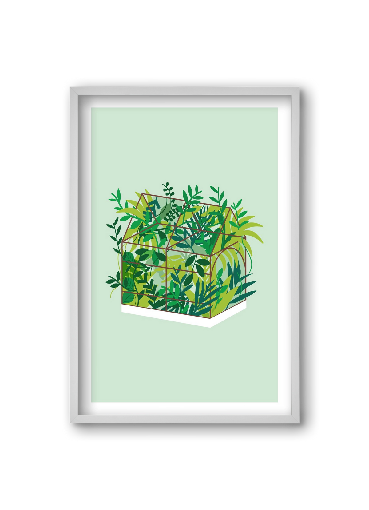 Greenhouse, 20x30 cm (20x30 cm), Fehér keret