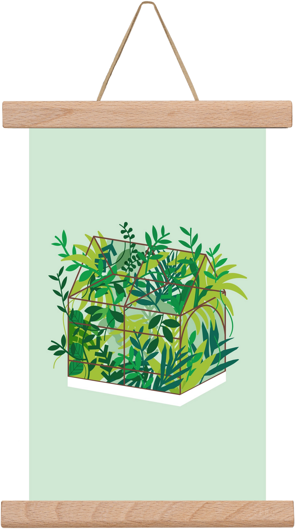 Greenhouse, 20x30 cm (20x30 cm), Tölgy akasztó