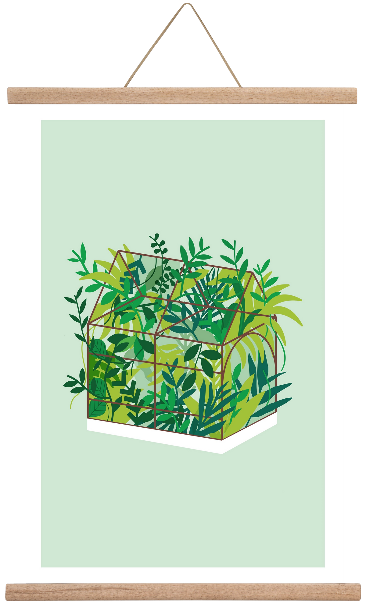 Greenhouse, 40x60 cm (40x60 cm), Tölgy akasztó