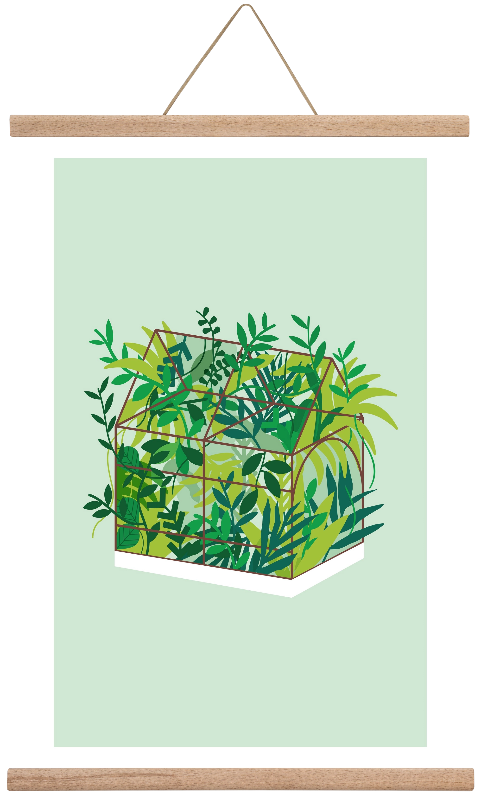 Greenhouse, 40x60 cm (40x60 cm), Tölgy akasztó