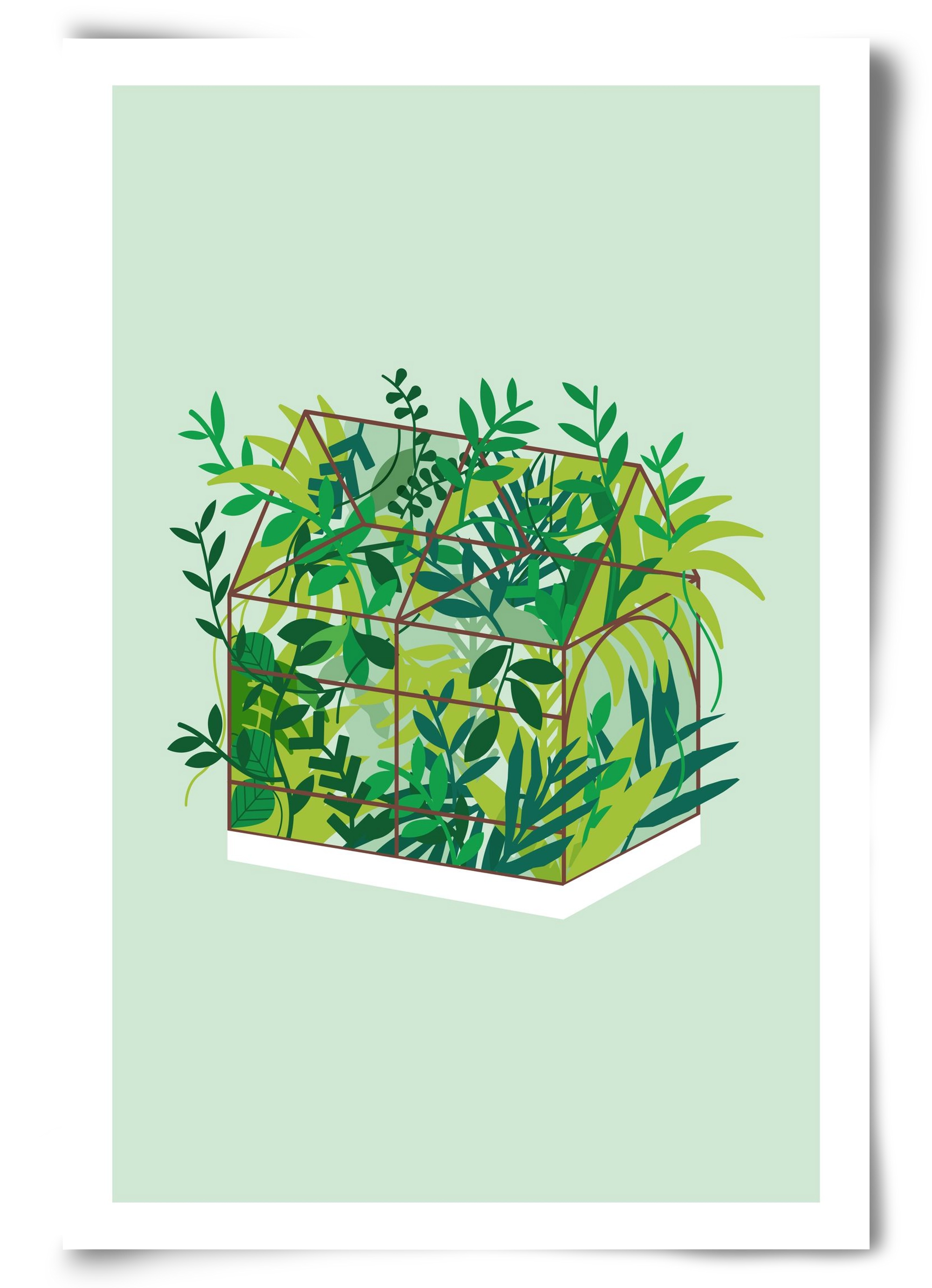 Greenhouse, 60x90 cm, Keret nélkül