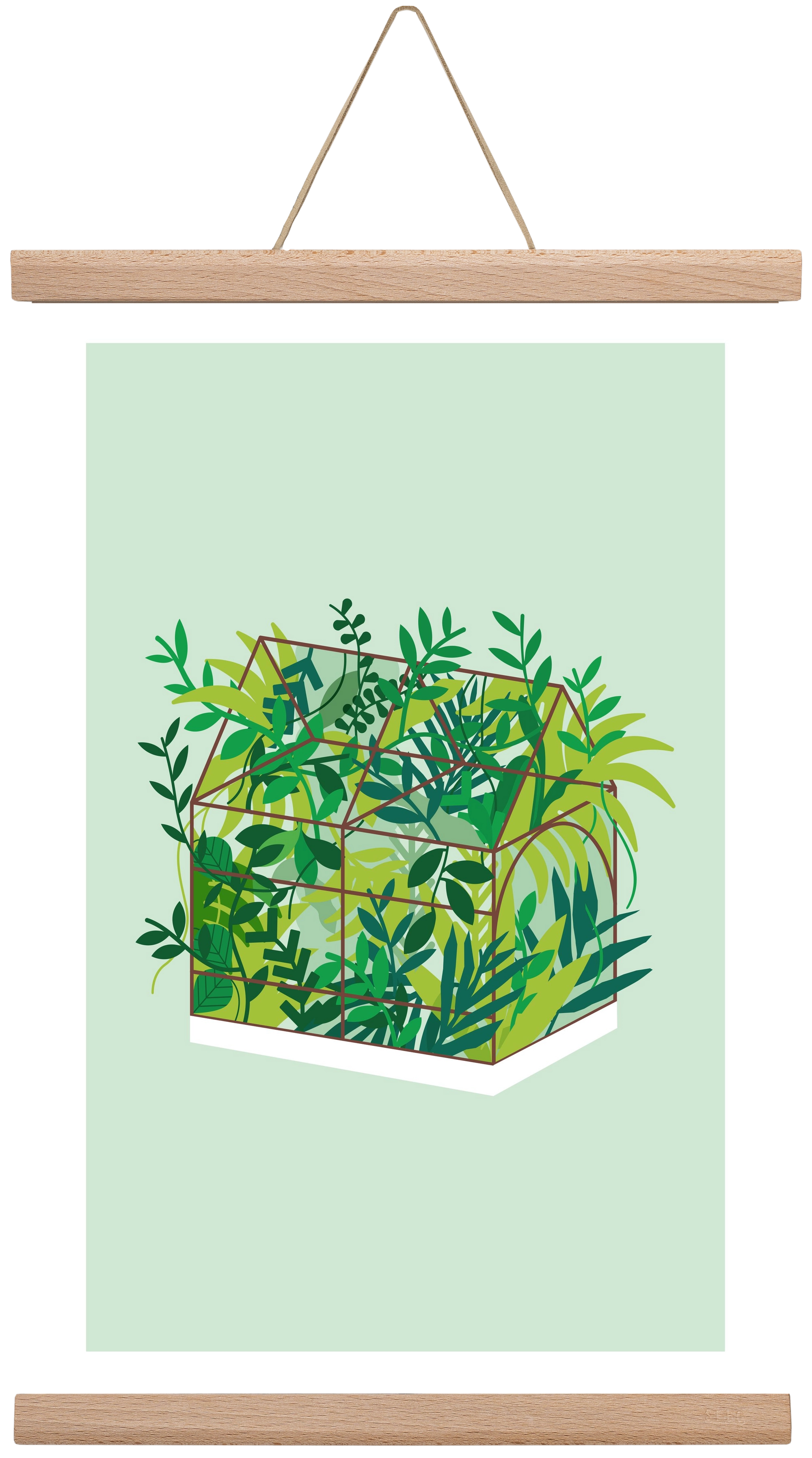 Greenhouse, 30x45 cm (30x45 cm), Tölgy akasztó