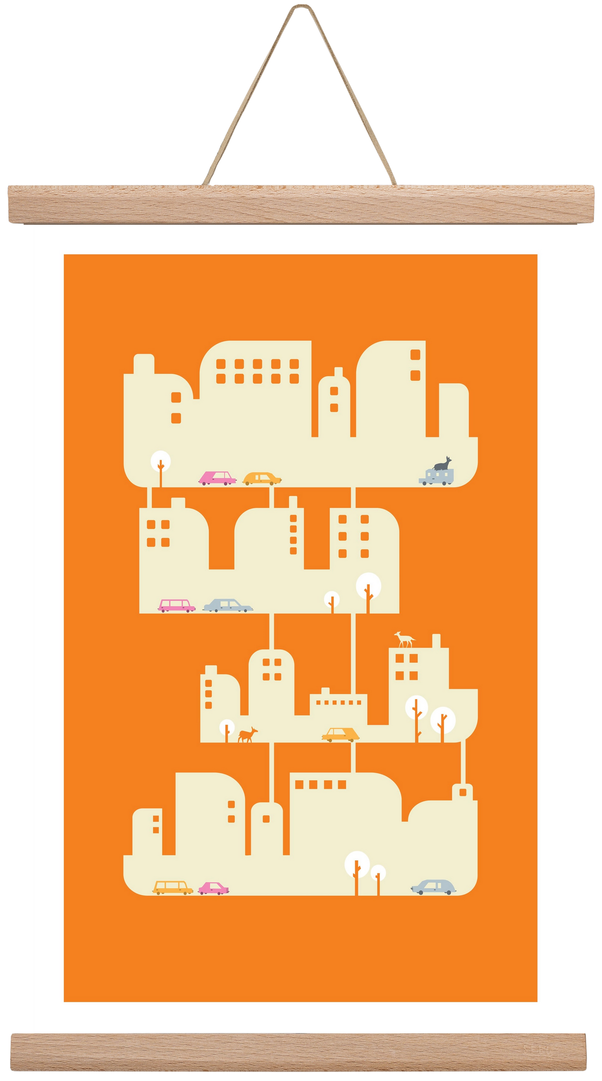 Home, 30x45 cm (30x45 cm), Tölgy akasztó